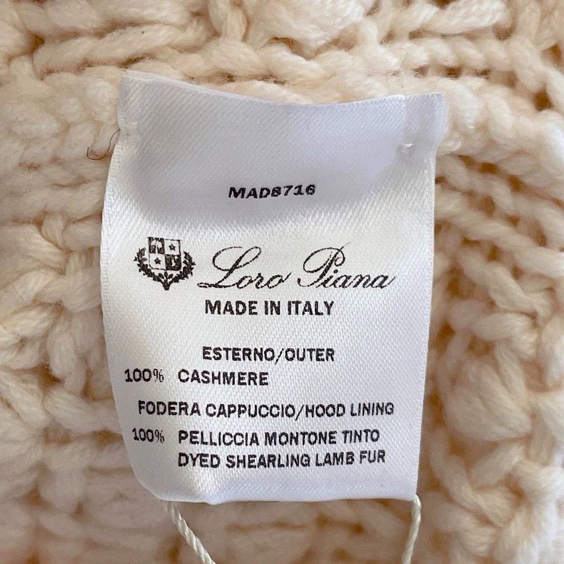 Loro Piana LORO PIANA White cashmere knit cap jacket Size S / US 4 / IT 40 - 8 Thumbnail