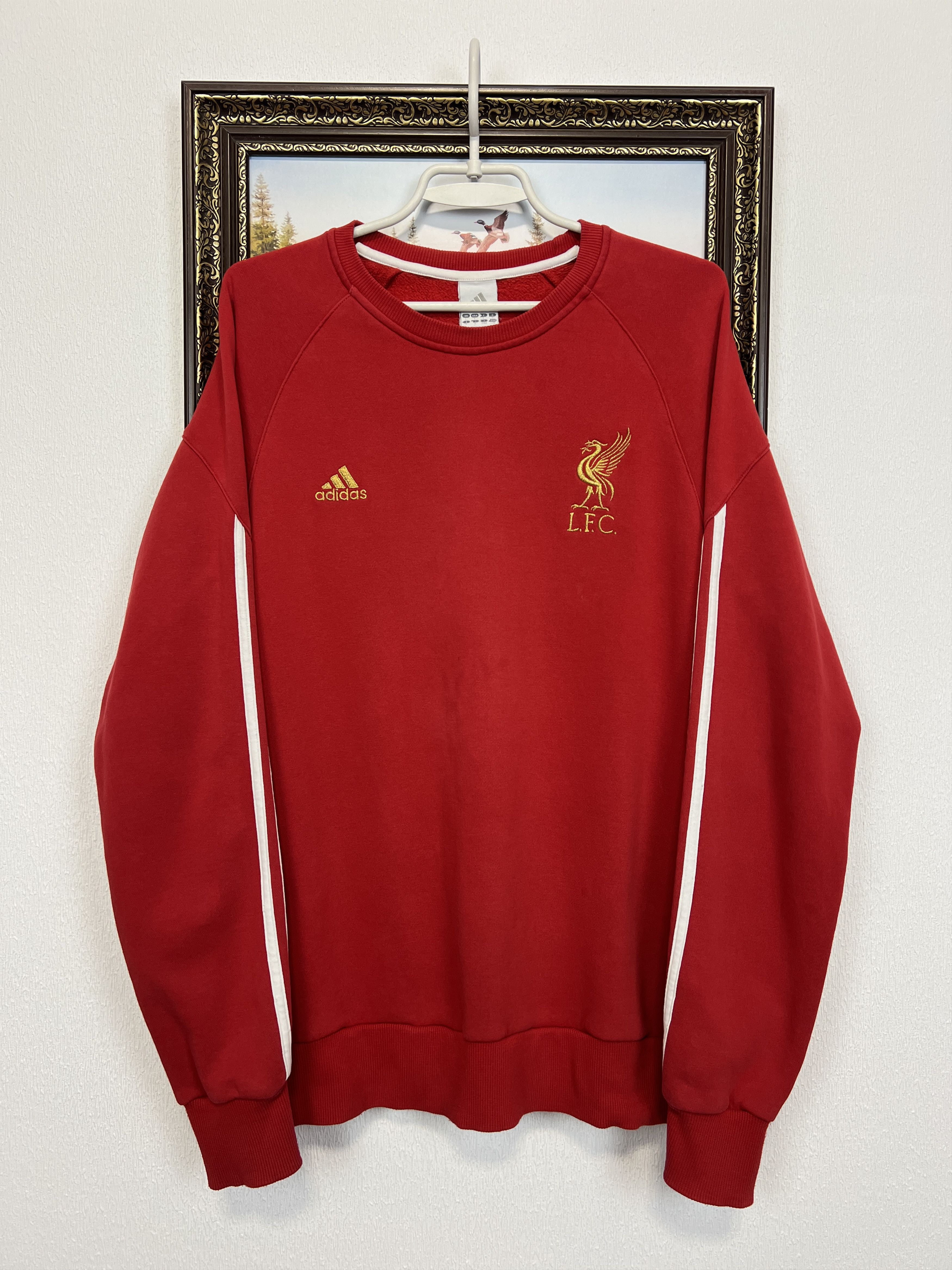 Adidas Vintage Adidas Liverpool Football Sweatshirt Jacket Crewneck Size US L / EU 52-54 / 3 - 1 Thumbnail