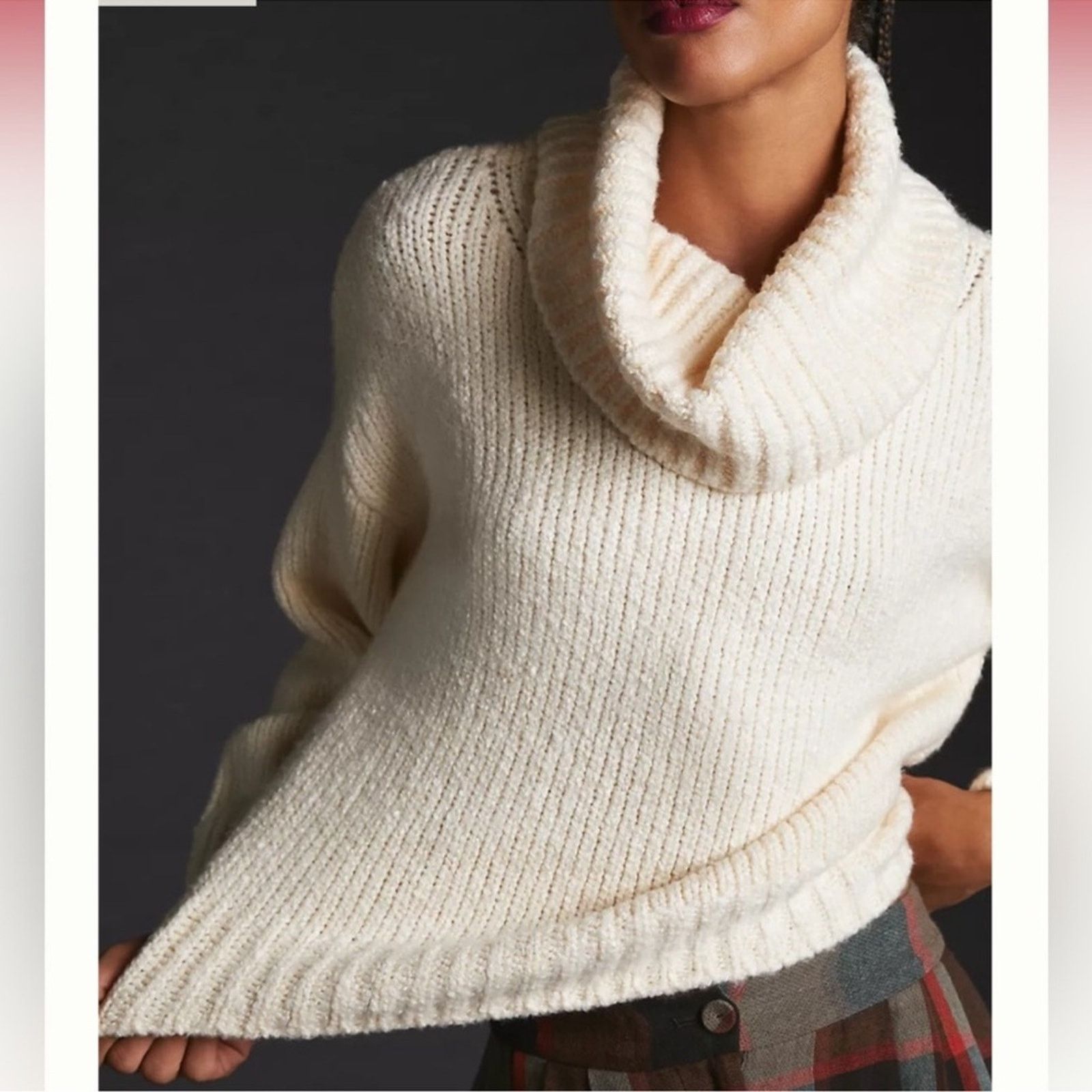 Anthropologie Anthropology Pilcro Turtleneck Sweater Size XXS / US 00 / IT 34 - 7 Thumbnail
