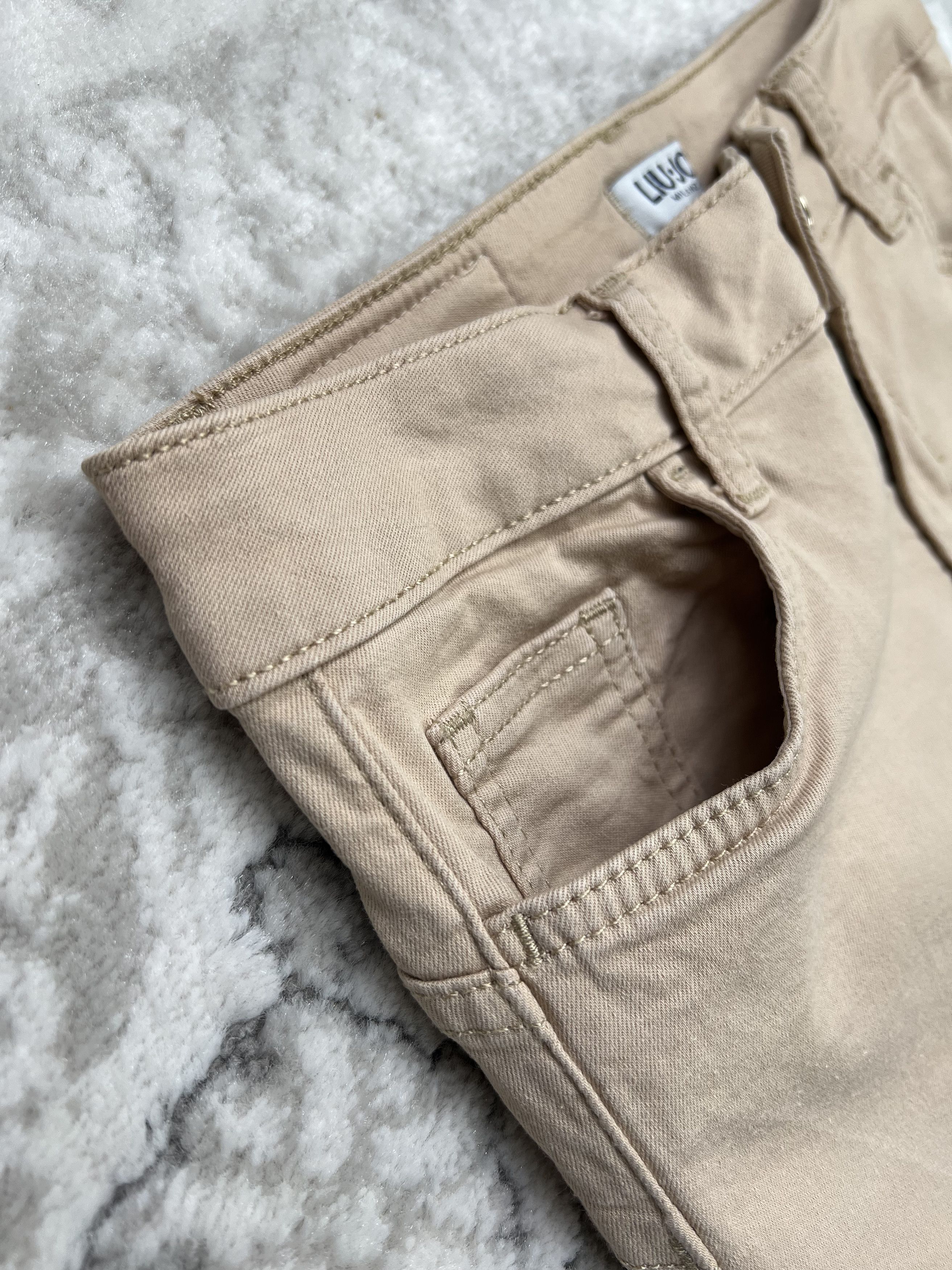 Liu Jo Liu Jo Beige Jeans Embroidered Hem Size 27" / US 4 / IT 40 - 2 Thumbnail