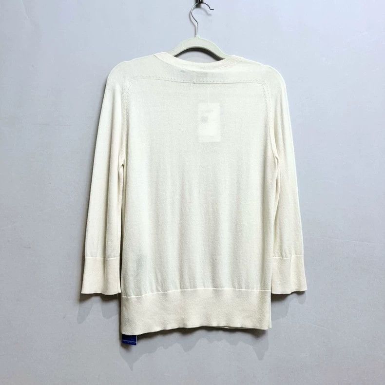 Loro Piana LORO PIANA Solid color round neck turtleneck seven-sleeve Size XS / US 0-2 / IT 36-38 - 2 Thumbnail