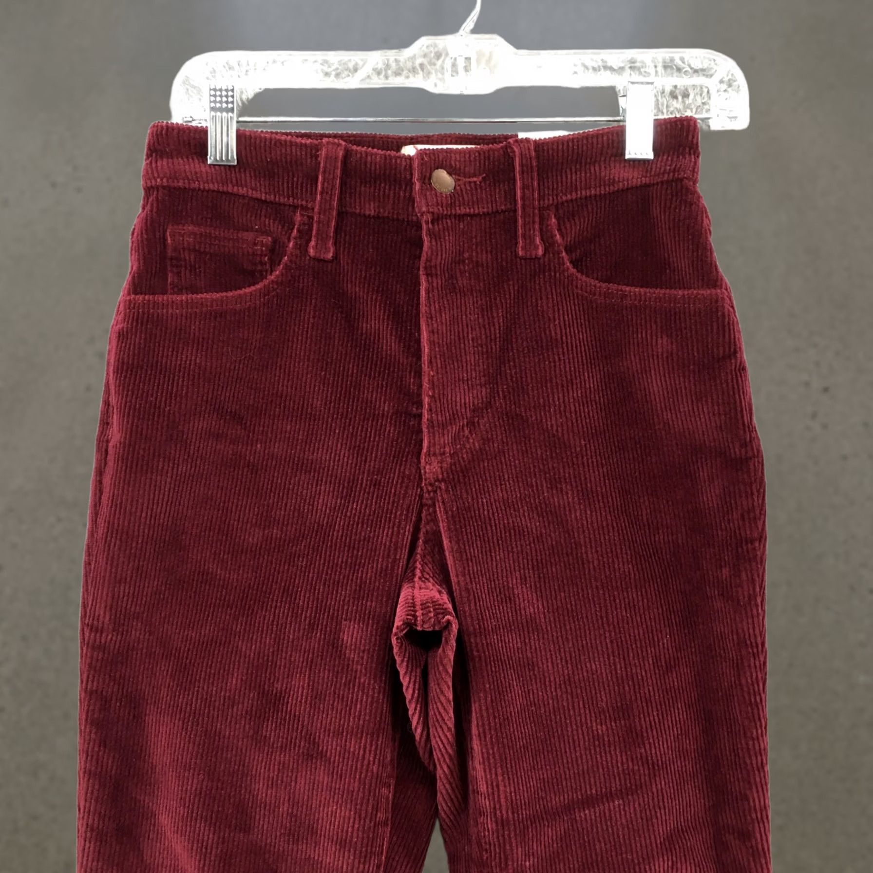 Vintage Universal Thread Bootcut Corduroy Pants Womens 2R Burgundy NEW Size 26" / US 2 / IT 38 - 1 Thumbnail