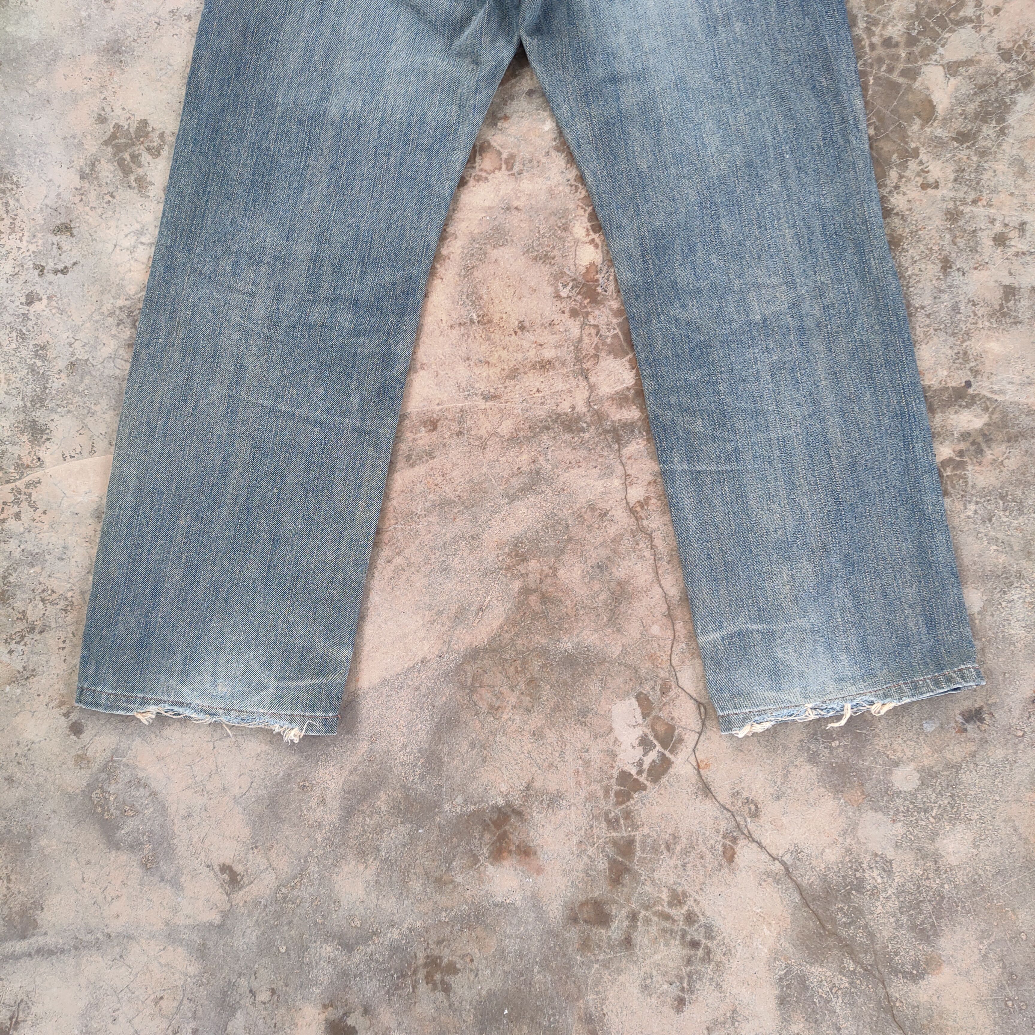 Edwin VINTAGE EDWIN 404 FADED DISTRESSED DENIM JEAN PANTS EDWIN Size US 33 - 8 Thumbnail