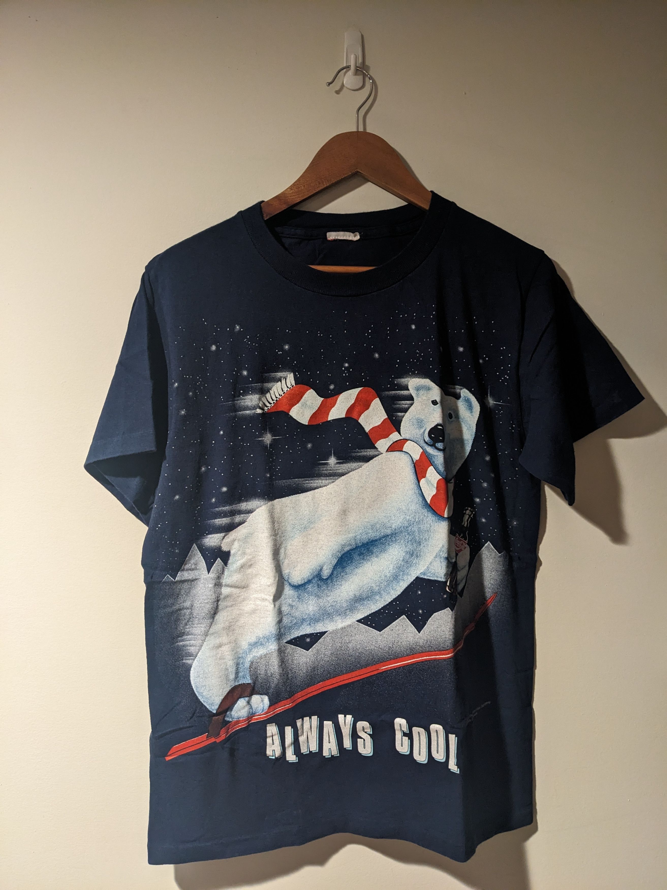 Coca Cola × Vintage Vintage 1994 Coca Cola Bear Always Cool Soda Medium T-Shirt Size US M / EU 48-50 / 2 - 1 Thumbnail