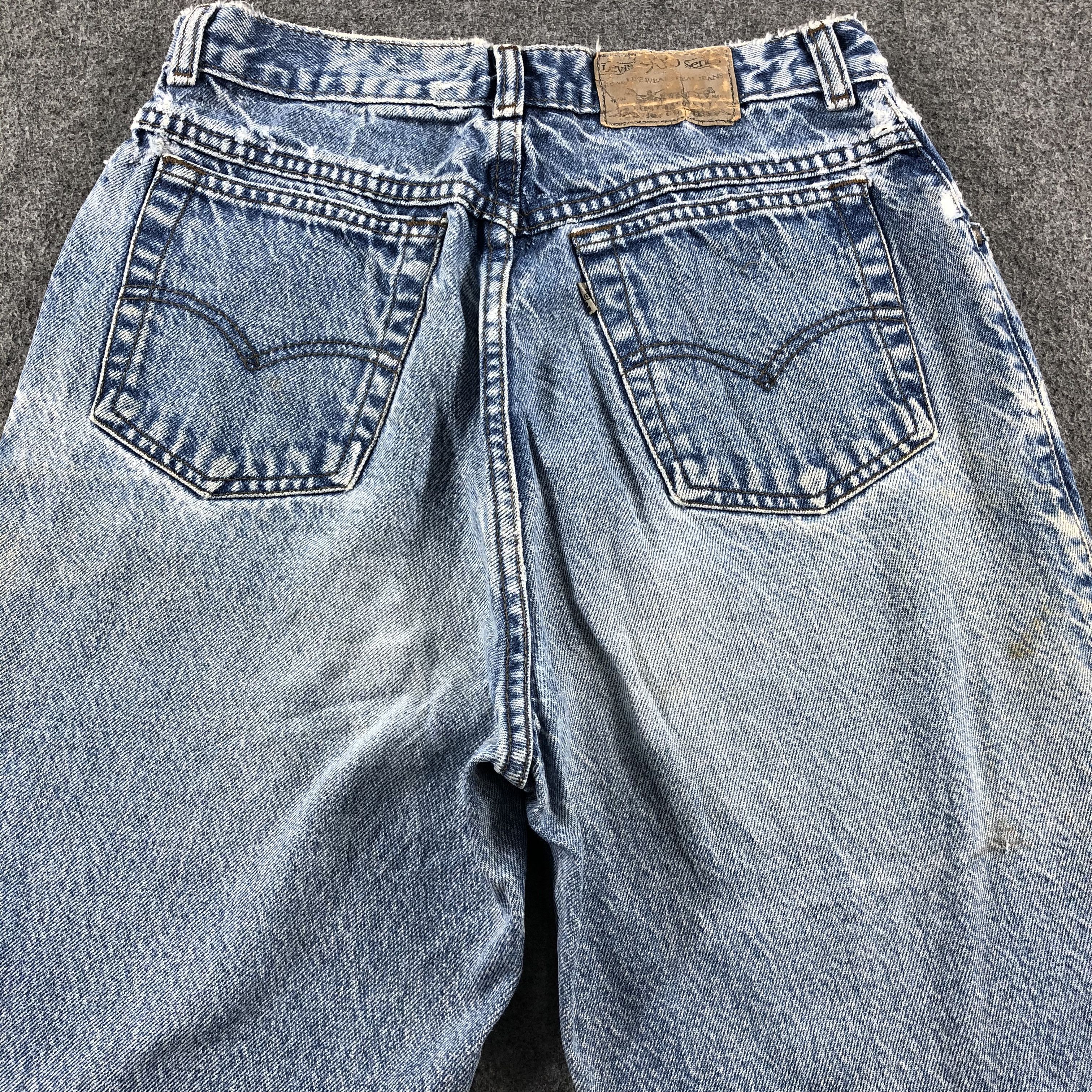 Levi's 90s Vintage Blue Wash Levis Jeans-J2528 Size US 28 / EU 44 - 4 Thumbnail