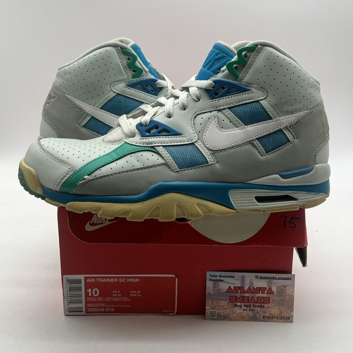 Nike Air trainer high barely blue orbit Size US 10 / EU 43 - 1 Thumbnail