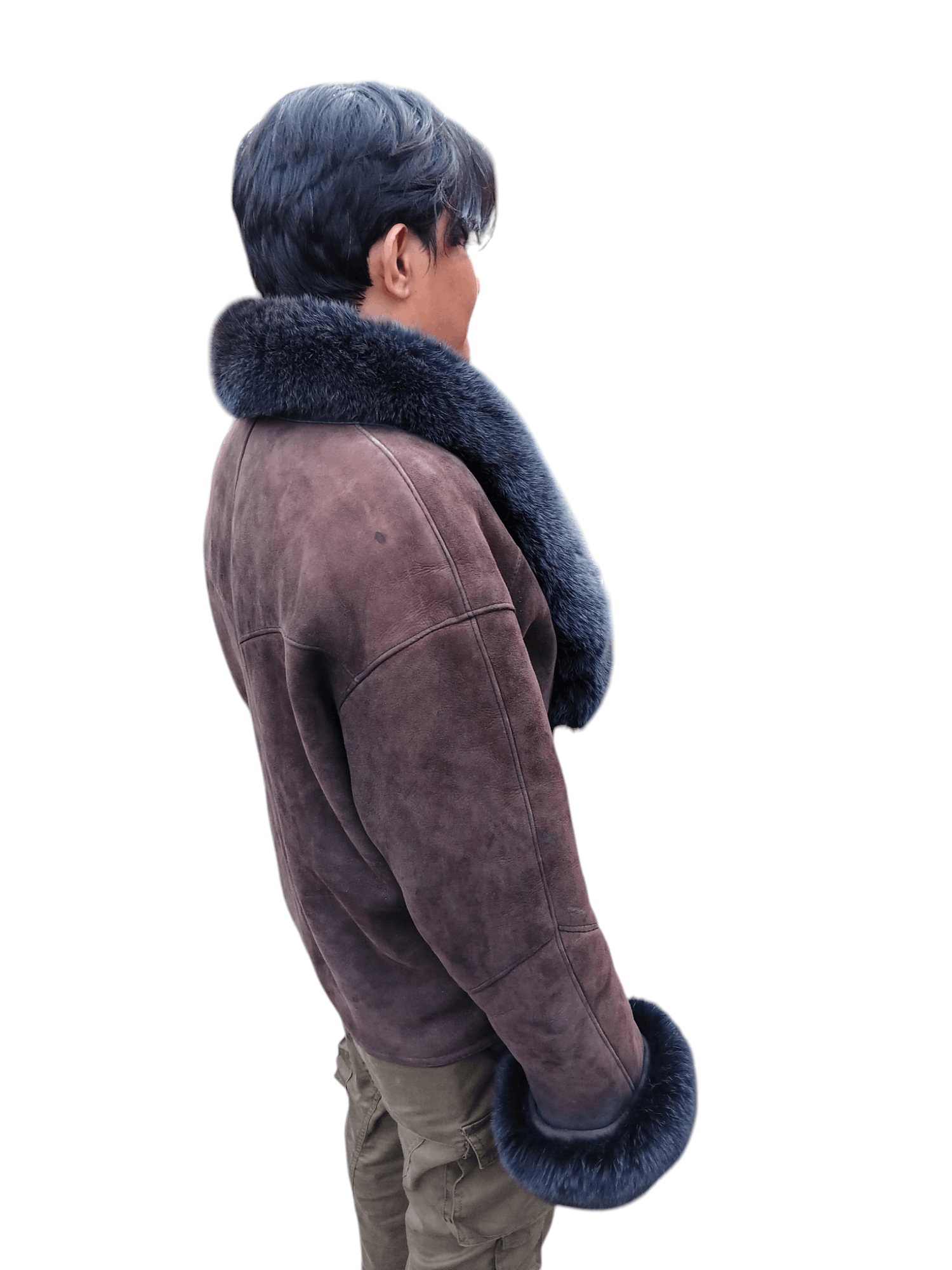 MOBA Sheep skin shearling fur coat jacket