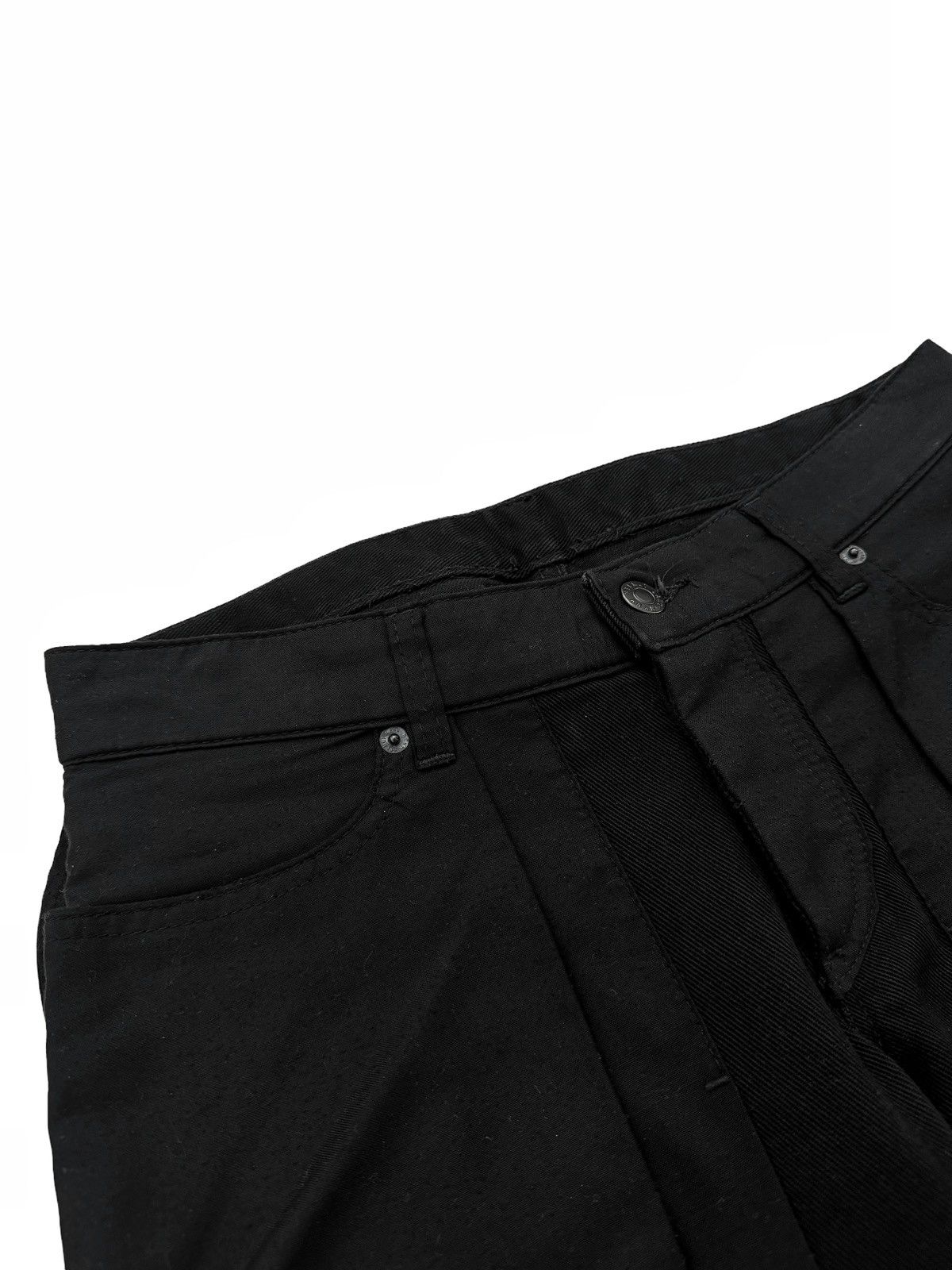 Helmut Lang SS2003 Inside Out Black Denim Jeans Size US 27 - 4 Thumbnail