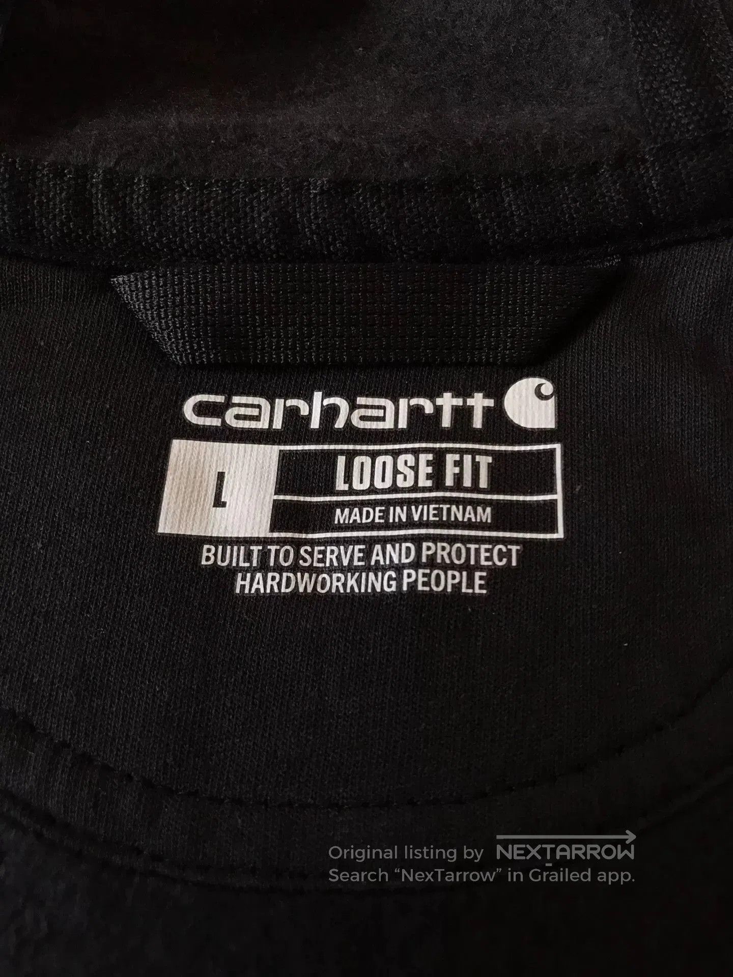 Carhartt Carhartt K122 Black Hooded Zip Sweatshirt. Size US L / EU 52-54 / 3 - 6 Thumbnail
