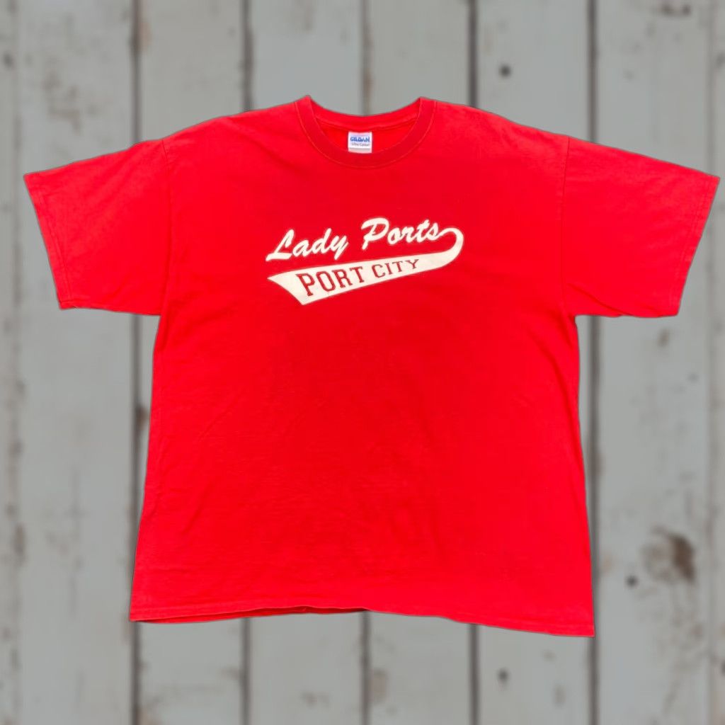 Vintage VINTAGE Stockton Port City Baseball T Shirt XL Red Unbranded Unisex Adults Cotton Graphic Print Pennant Style 60s 70s Mens Womens Size US XL / EU 56 / 4 - 1 Thumbnail