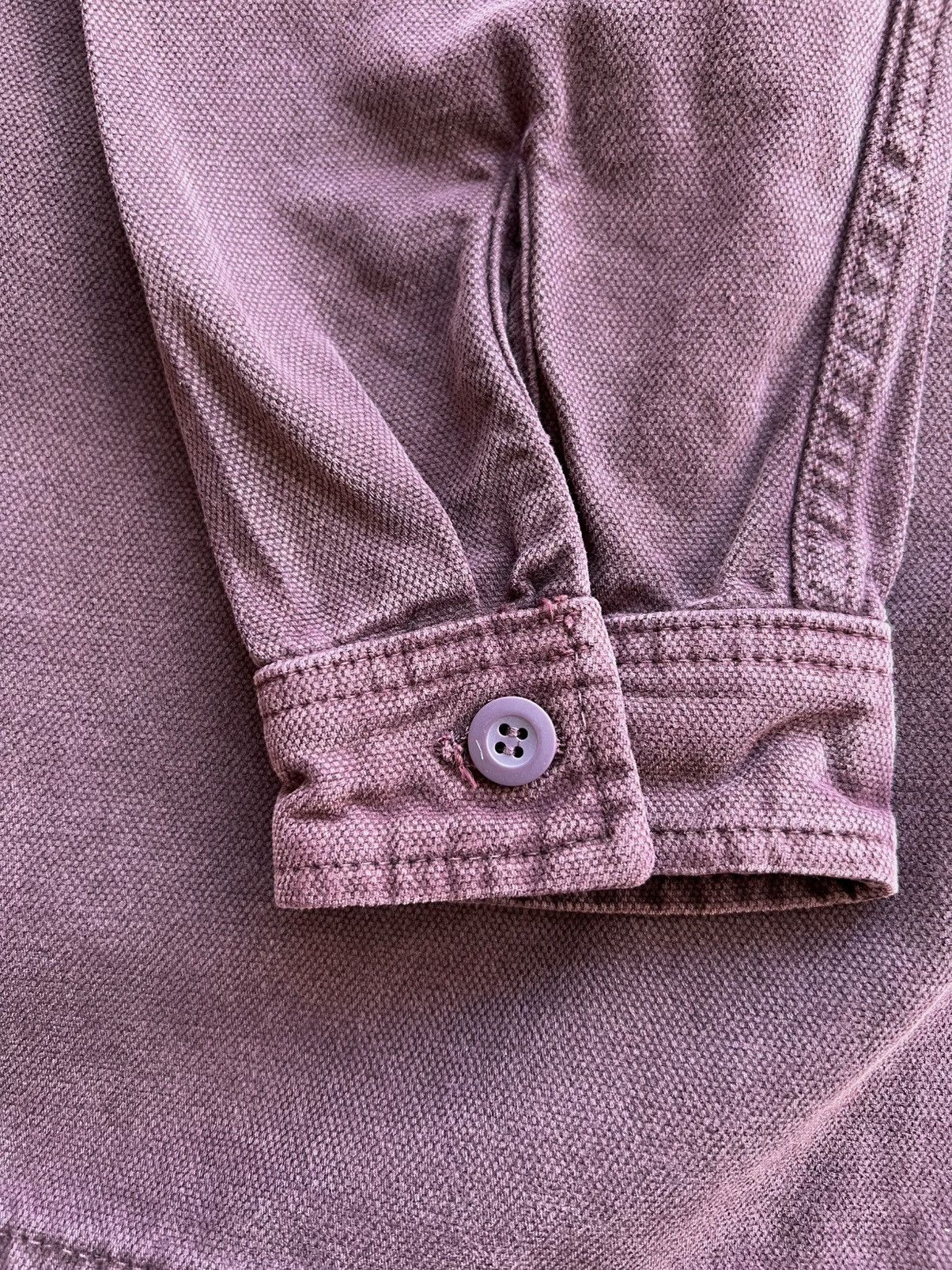 Stussy Stussy Washed Canvas Zip Work Shirt “Purple” Small Size US S / EU 44-46 / 1 - 6 Thumbnail