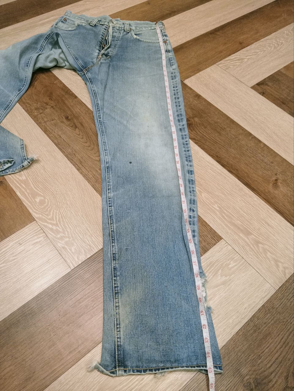 Sugar Cane VINTAGE SUGAR CANE SELVEDGE DISTRESSED JEANS Size US 30 / EU 46 - 15 Thumbnail