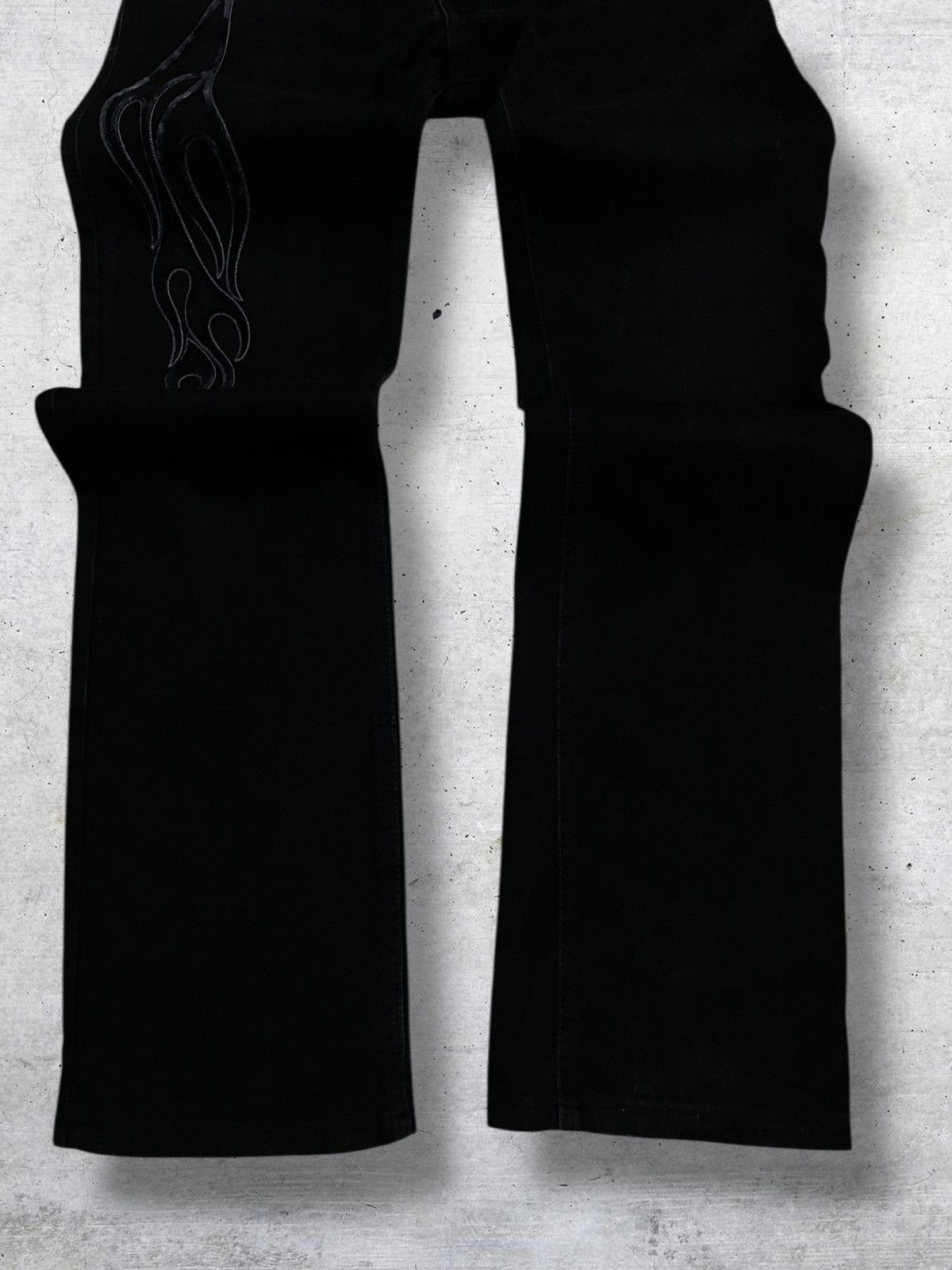 Japanese Brand VINTAGE 11 11 MADE IN USA OG TRIBAL TATTOO SUEDE DENIM 90S Size US 30 / EU 46 - 3 Thumbnail