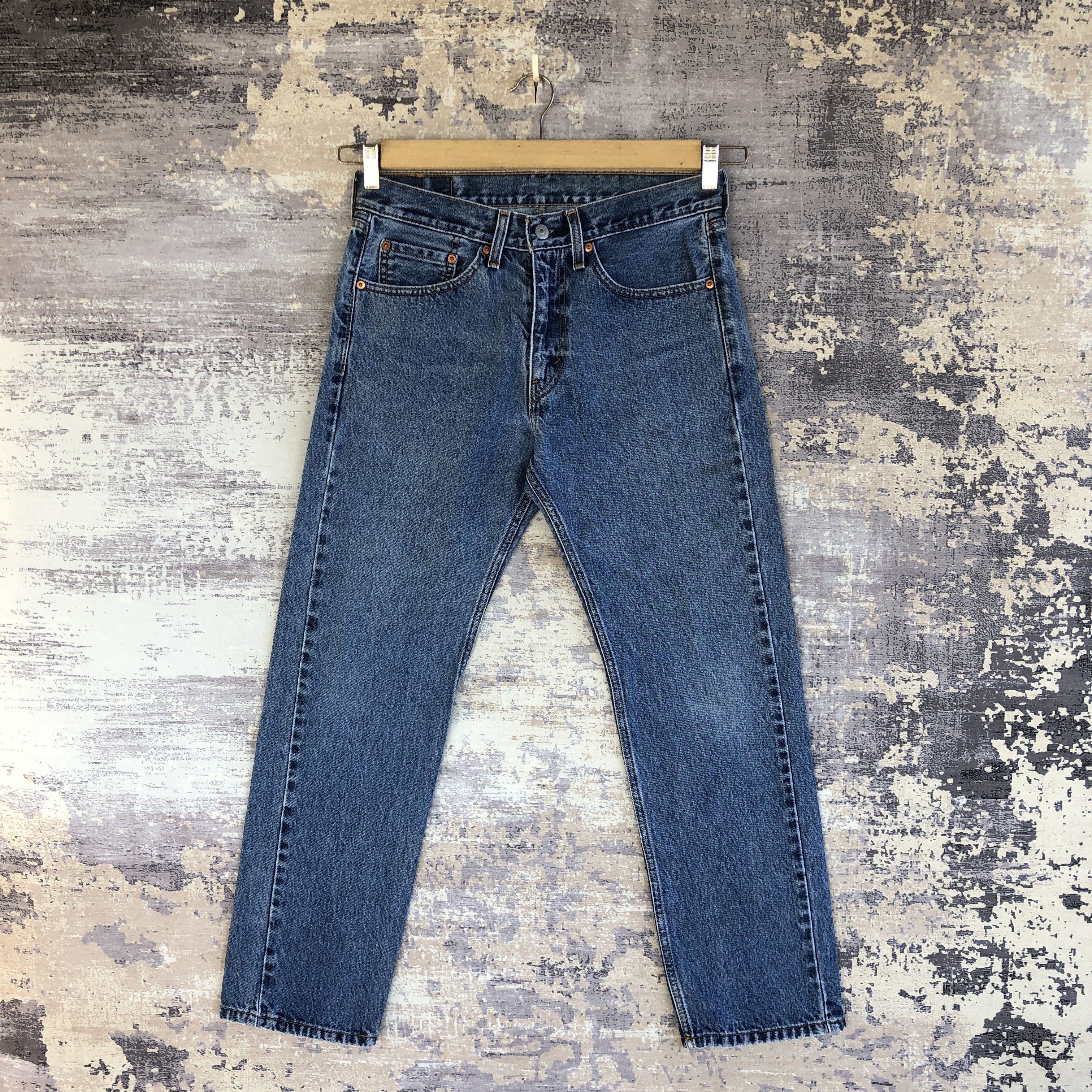 Levi's Vintage Levis Stone Wash Jeans Levi's 505 Faded Blue Denim Size US 30 / EU 46 - 1 Thumbnail