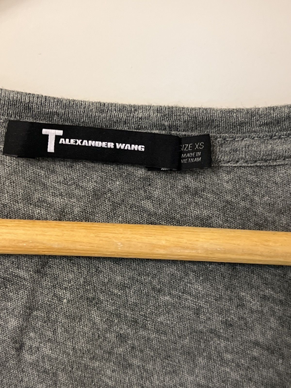 Alexander Wang × T by Alexander Wang T by Alexander Wang sz XS Cotton Low Neck Tee Size US XS / EU 42 / 0 - 4 Thumbnail