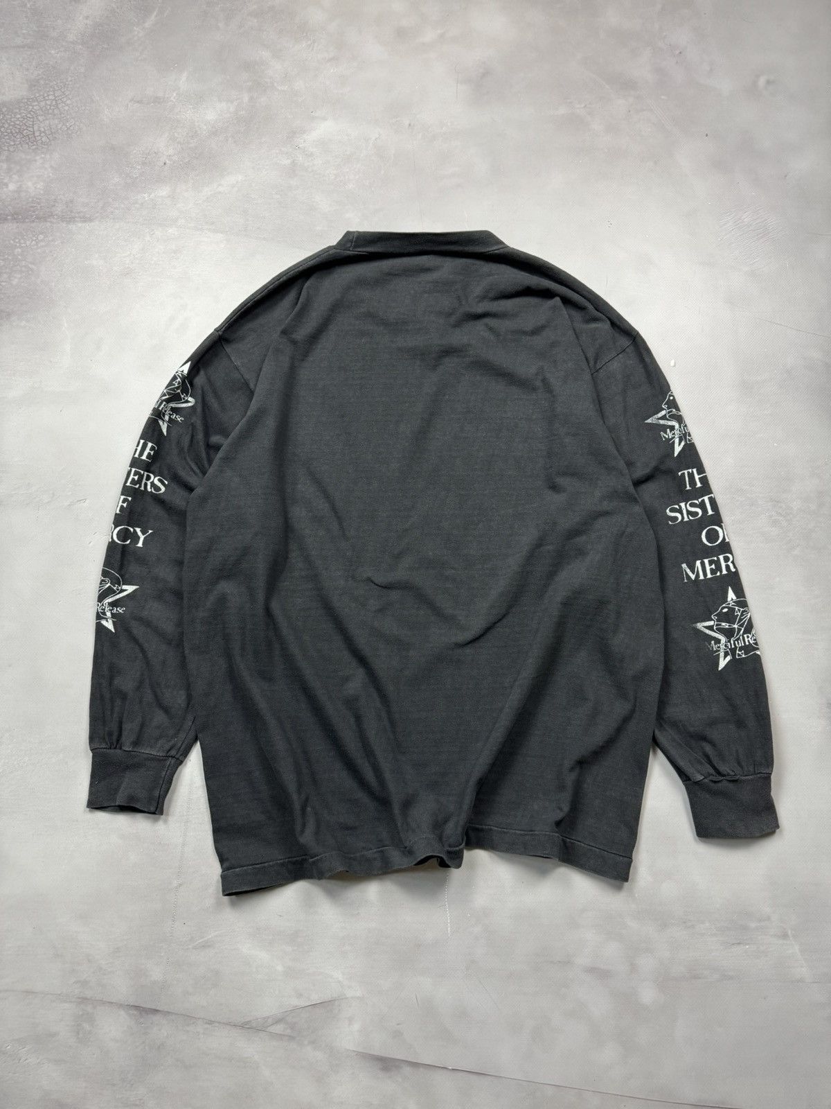 Vintage 90s Sisters Of Mercy Merciful Release L/S Tee(Faded Blk/XL) Size US XL / EU 56 / 4 - 3 Thumbnail