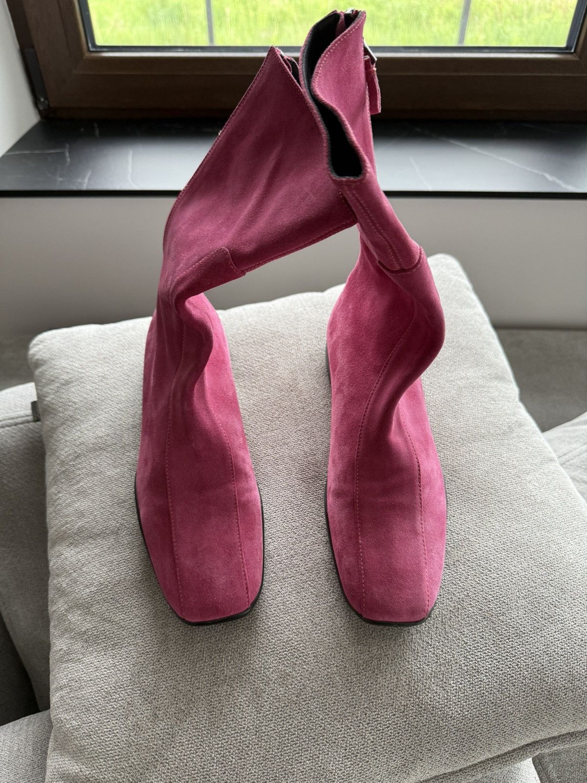 Prada Archive 2000s Prada Sport Rare Ankle Zip Suede Boots Sz 36,5 Size US 6.5 / IT 36.5 - 4 Thumbnail