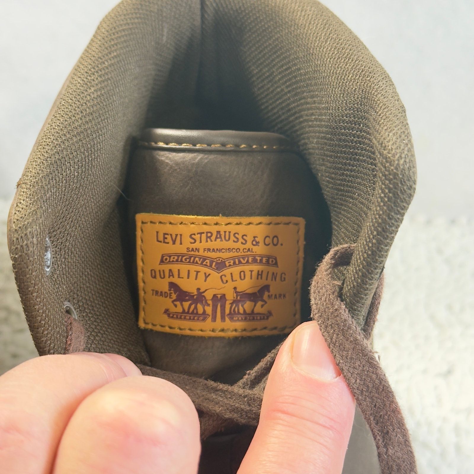Levi's Levis Mens High-Top Sneakers Brown Size 11 Casual Streetwear Size US 11 / EU 44 - 2 Thumbnail