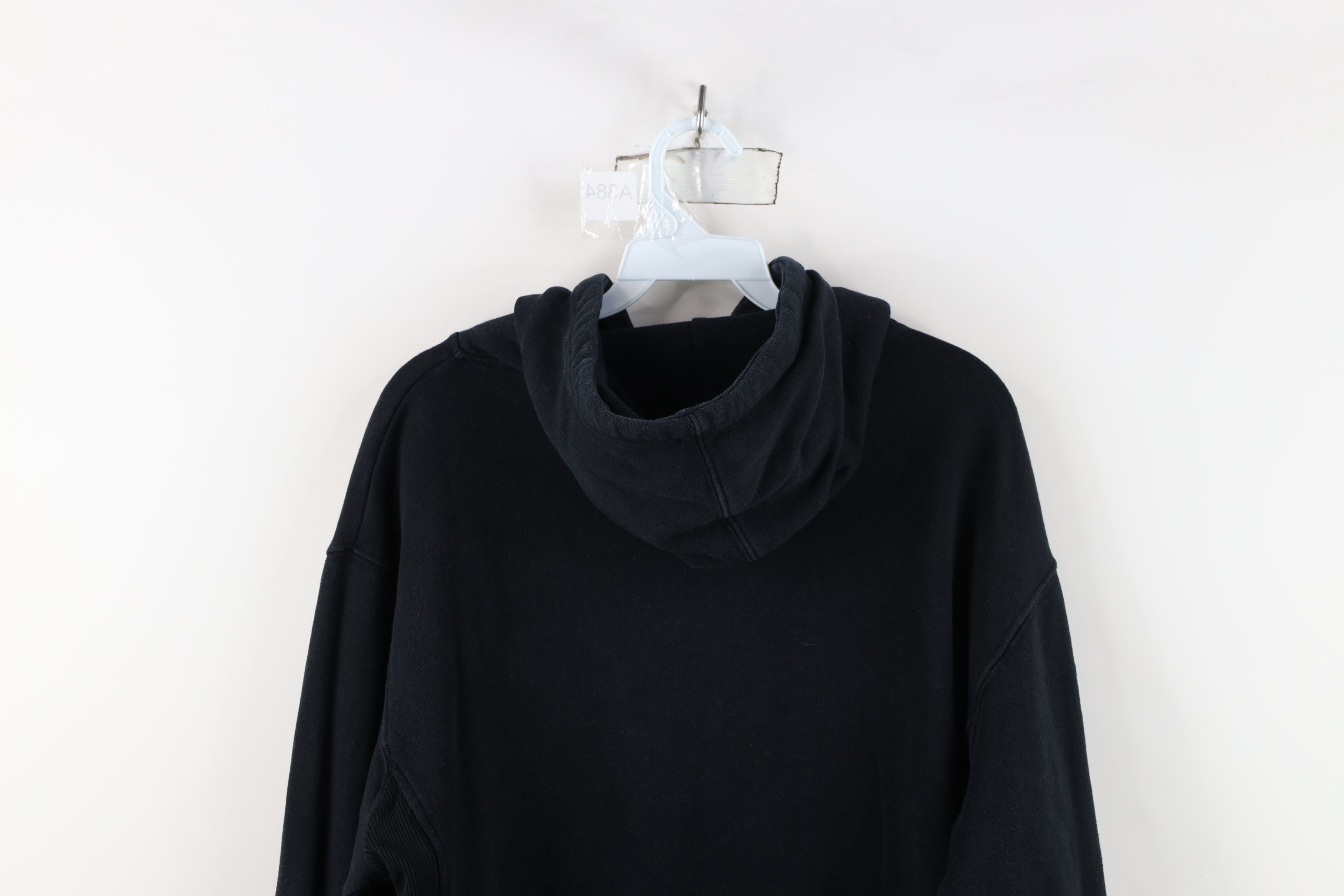 Vintage Vintage 90s Y2K Streetwear Blank Hoodie Sweatshirt Black Size US L / EU 52-54 / 3 - 13 Thumbnail