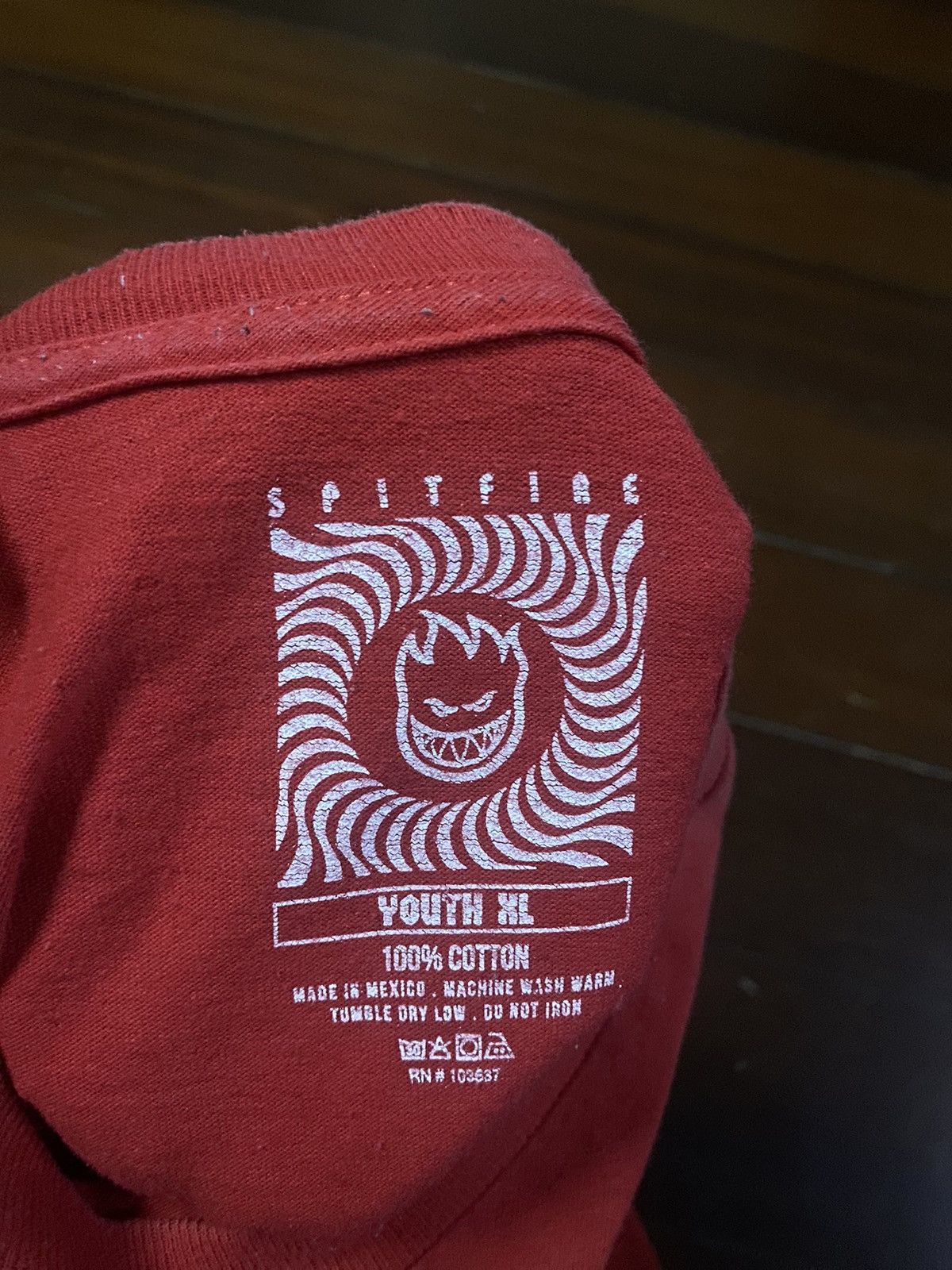 Spitfire × Vintage Fire 🔥🔥 rare Splitfire wheel skate tee Size US L / EU 52-54 / 3 - 11 Thumbnail
