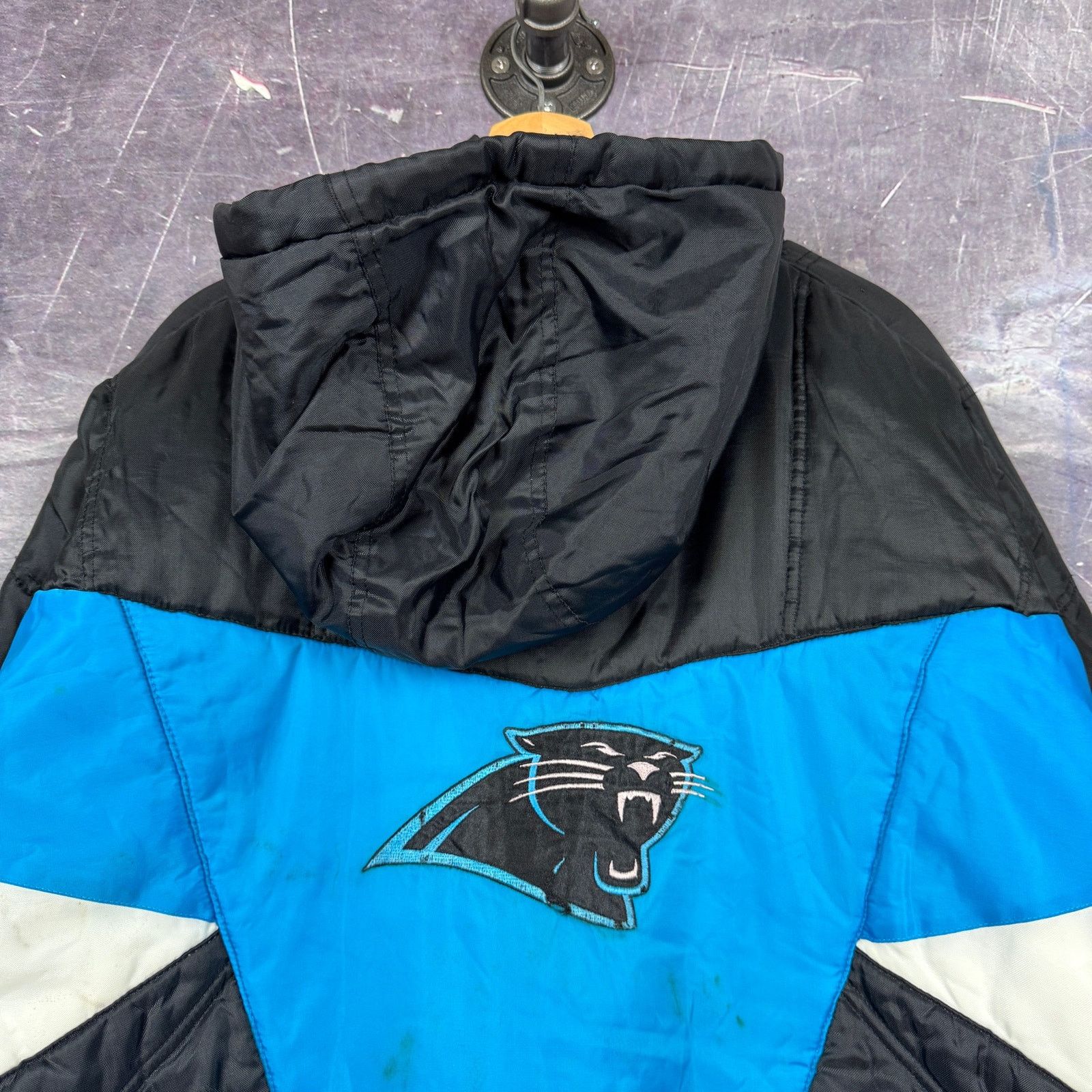 Pro Player × Vintage 90's Blue Pro Player Carolina Panthers Puffer Jacket XL 0216 Size US XL / EU 56 / 4 - 8 Thumbnail
