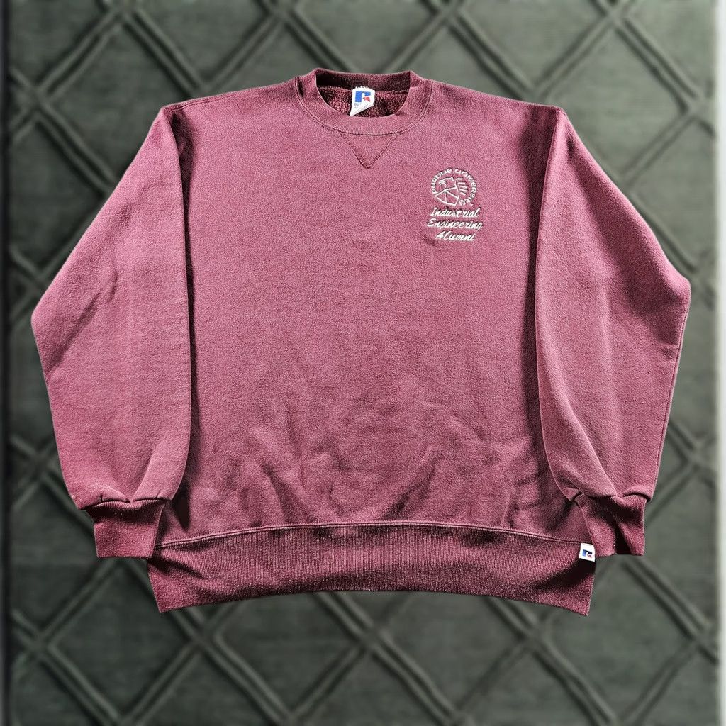 Russell Athletic VINTAGE Russell Athletic Sweatshirt Mens XL Red Purdue Engineering 90s Size US XL / EU 56 / 4 - 1 Thumbnail