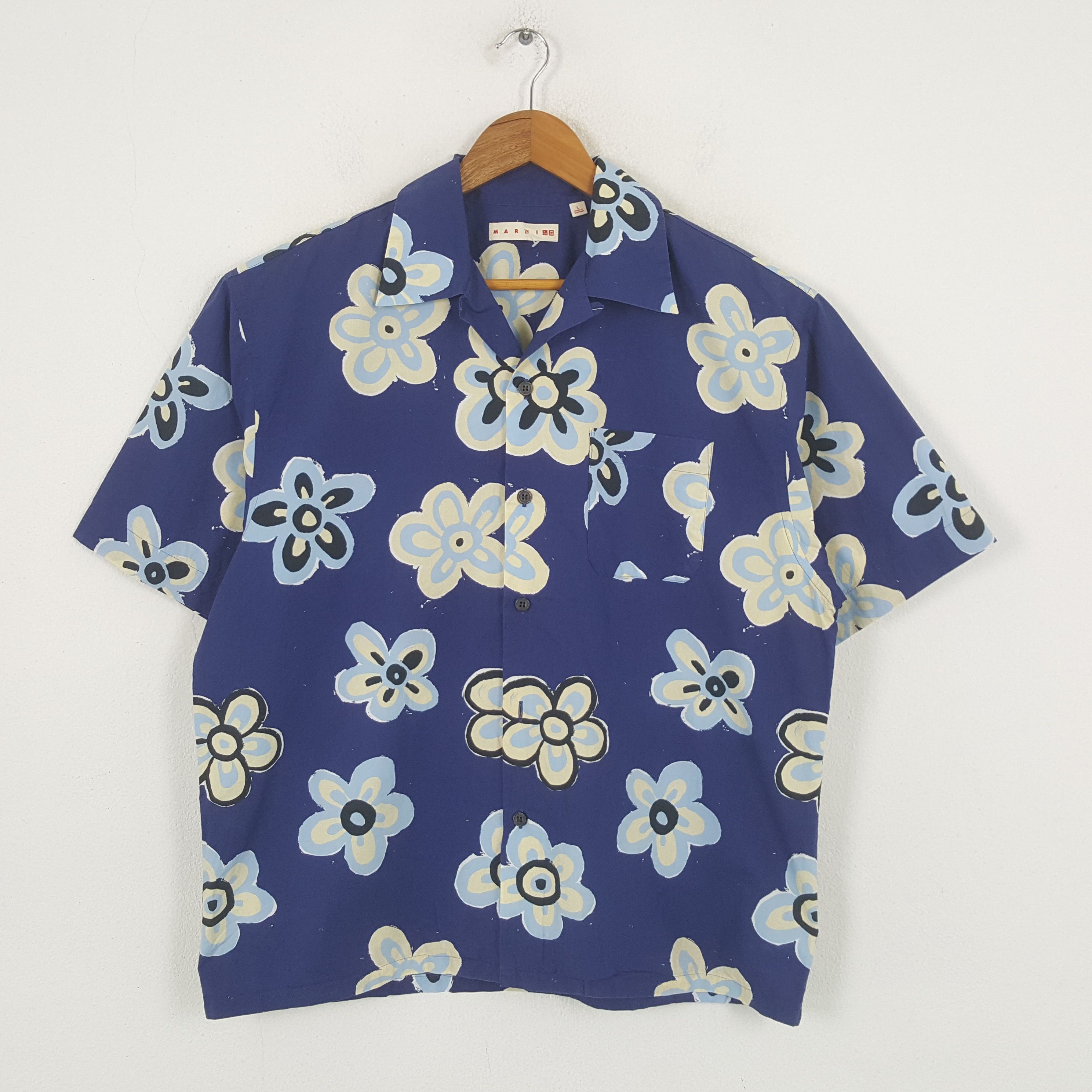 Japanese Brand × Vintage Vintage Marni x Japanese Brand Button Up Shirt C276N64 Size US L / EU 52-54 / 3 - 1 Thumbnail