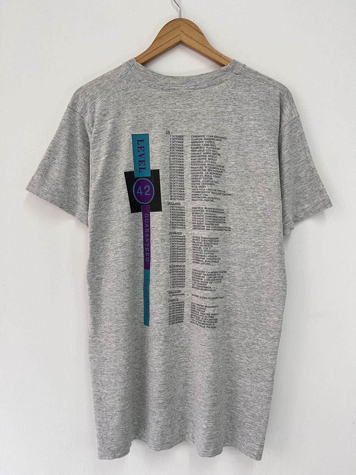 Band Tees 90’s Level 42 Tour Size US L / EU 52-54 / 3 - 4 Thumbnail