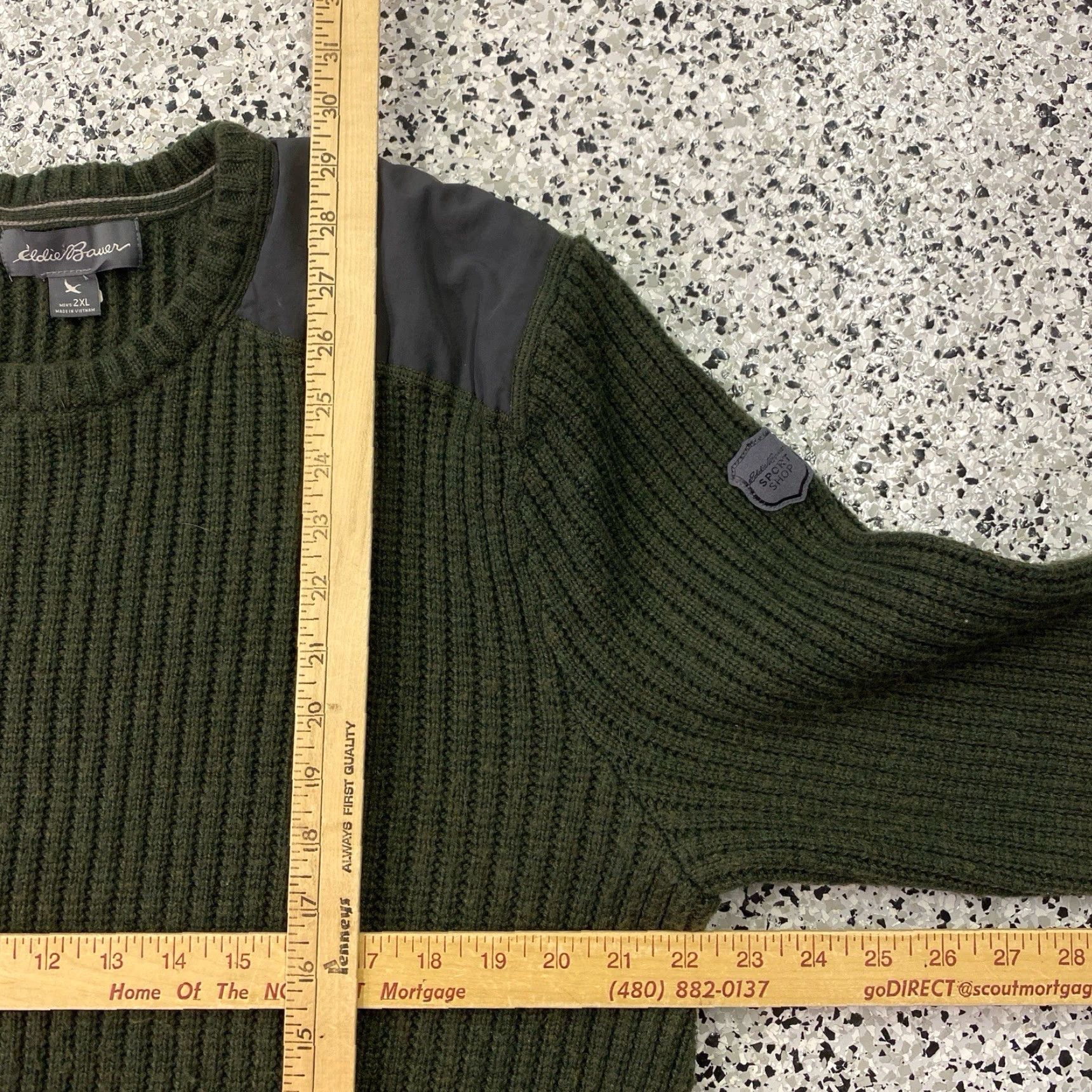 Eddie Bauer Eddie Bauer Mens Blue Wool Knit Crewneck Sweater 2XL Solid Ribbed Crew Neck Long Sleeve Casual Knit Pullover All Seasons Winter Spring Fall Mens Size US XXL / EU 58 / 5 - 3 Thumbnail