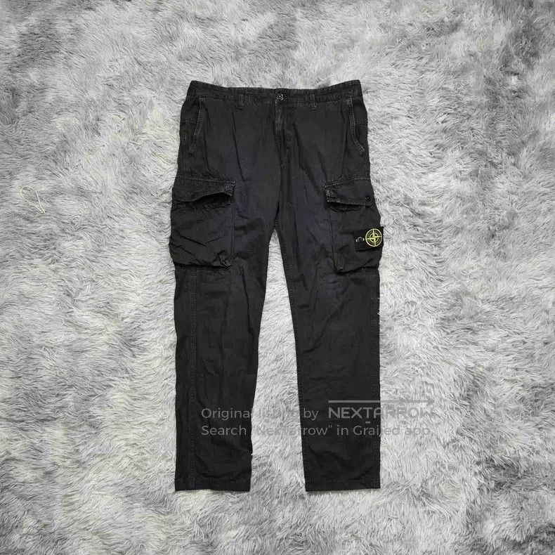 Stone Island Stone Island Washable Work Pants, Black Size US 33 - 1 Thumbnail