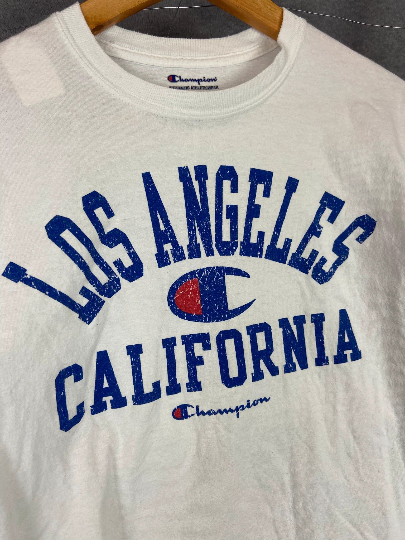 Champion Champion Los Angeles California Spellout Tee White S Size US S / EU 44-46 / 1 - 2 Thumbnail