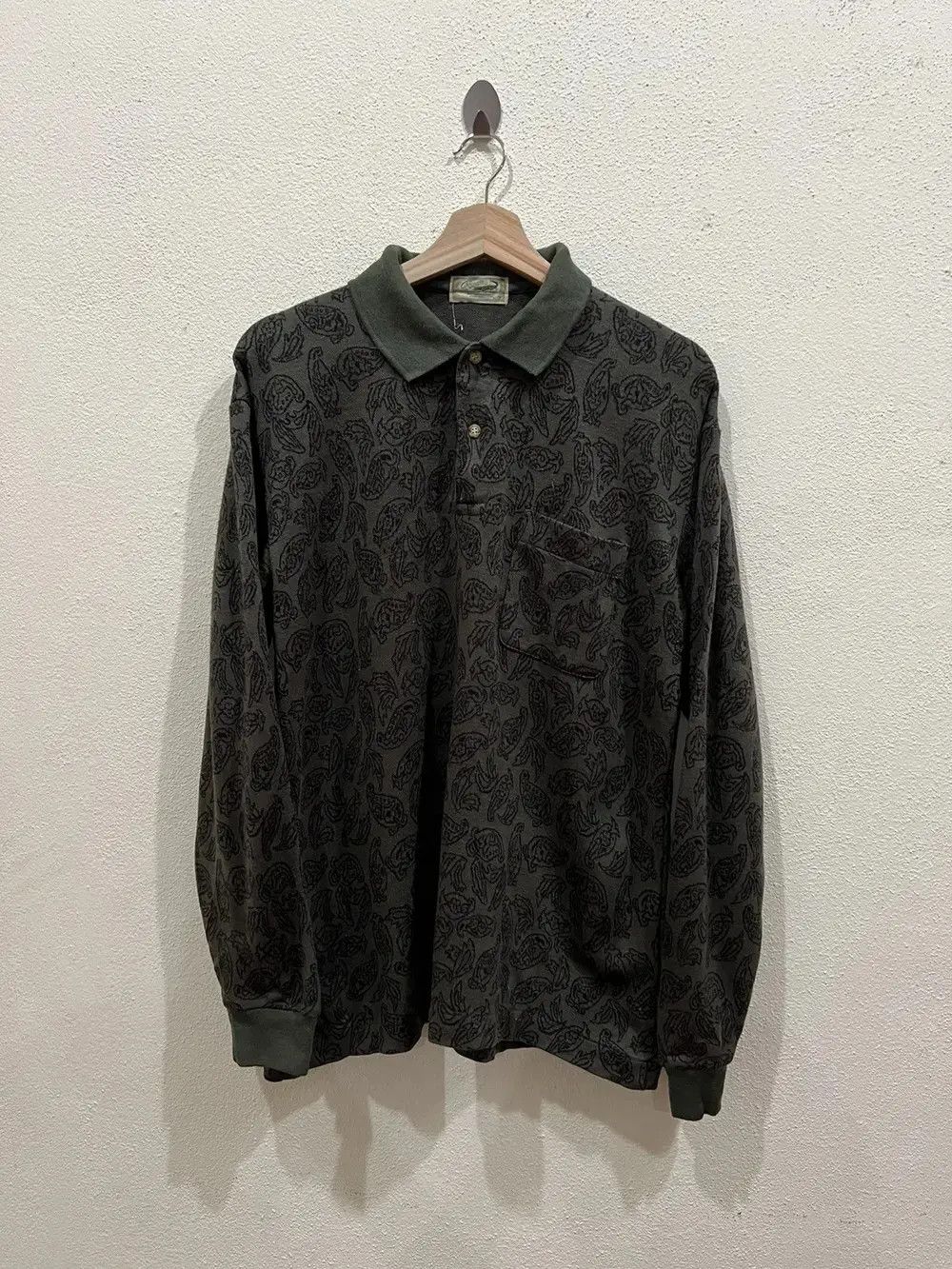 Vintage Vintage Crocodile Paisley Long Sleev Shirt 👕 Size US L / EU 52-54 / 3 - 2 Thumbnail