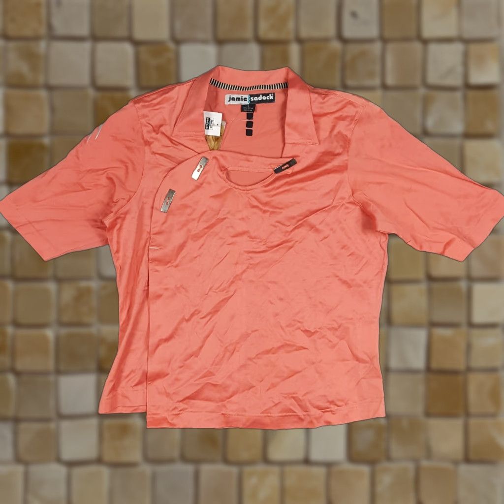 Vintage VINTAGE Jamie Sadock Polo Shirt Shirt Women S Pink Y2K 90s Preppy Golf Tennis Polo Regular Fit Short Sleeve Size S / US 4 / IT 40 - 1 Thumbnail