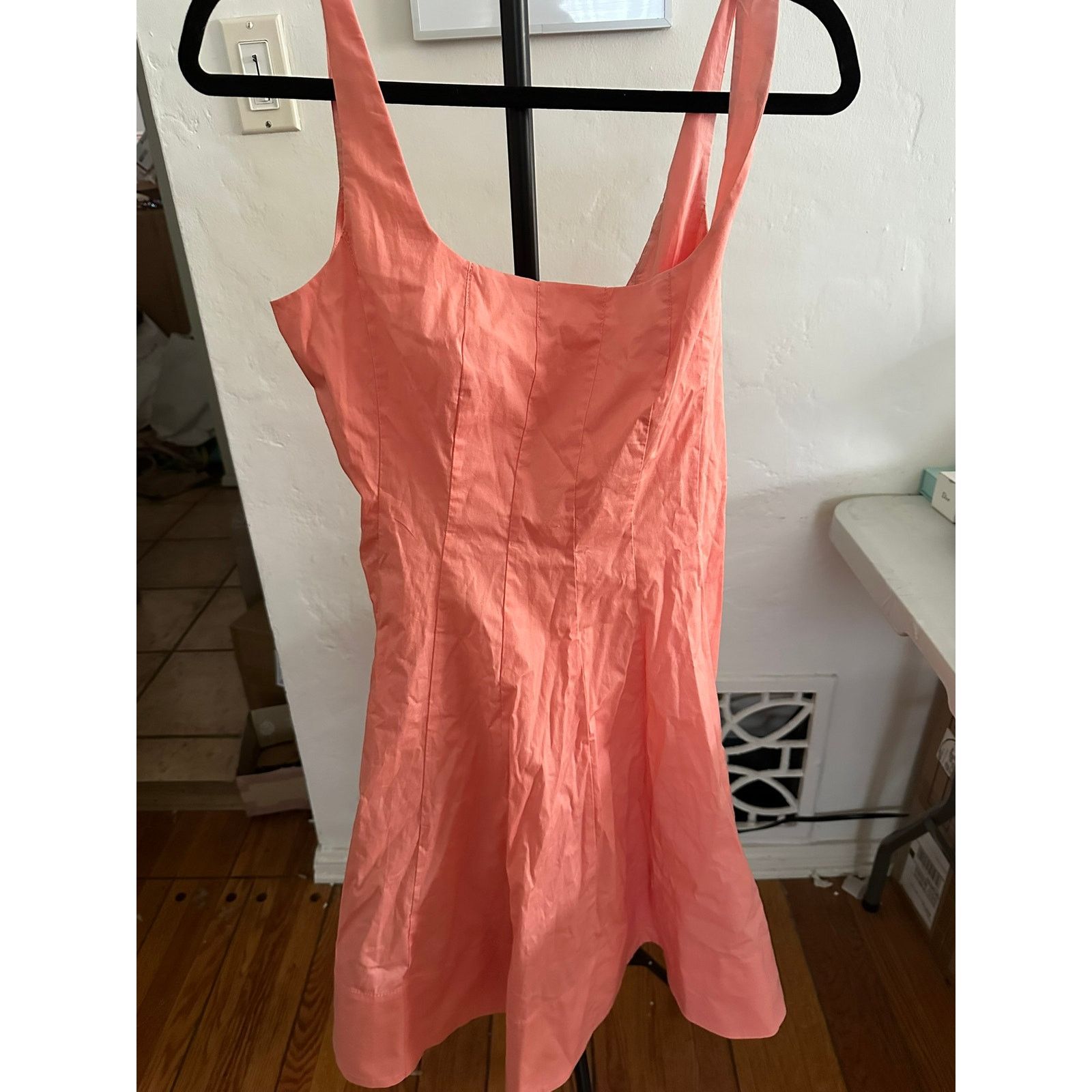 Staud STAUD Mini Wells Dress Grapefruit 10 Size L / US 10 / IT 46 - 1 Thumbnail