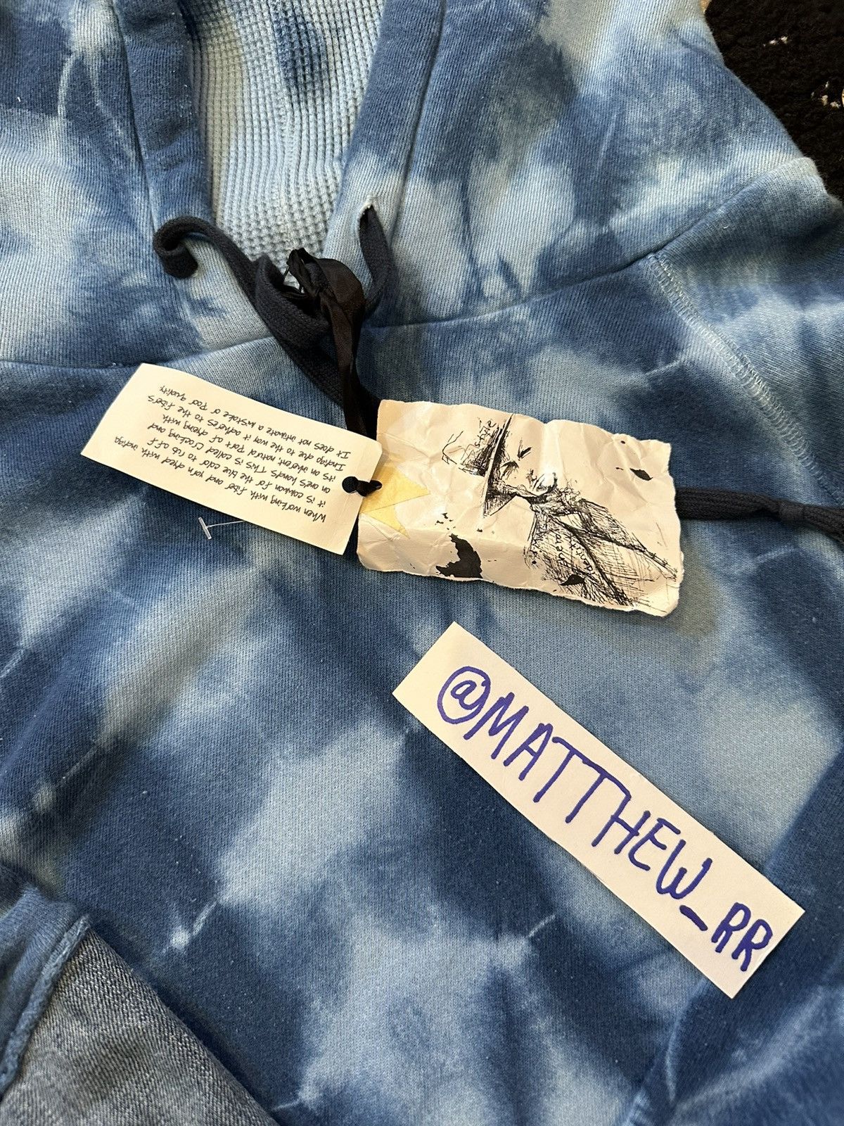 Greg Lauren Greg Lauren tie-dye pattern cotton hoodie Size US L / EU 52-54 / 3 - 13 Thumbnail