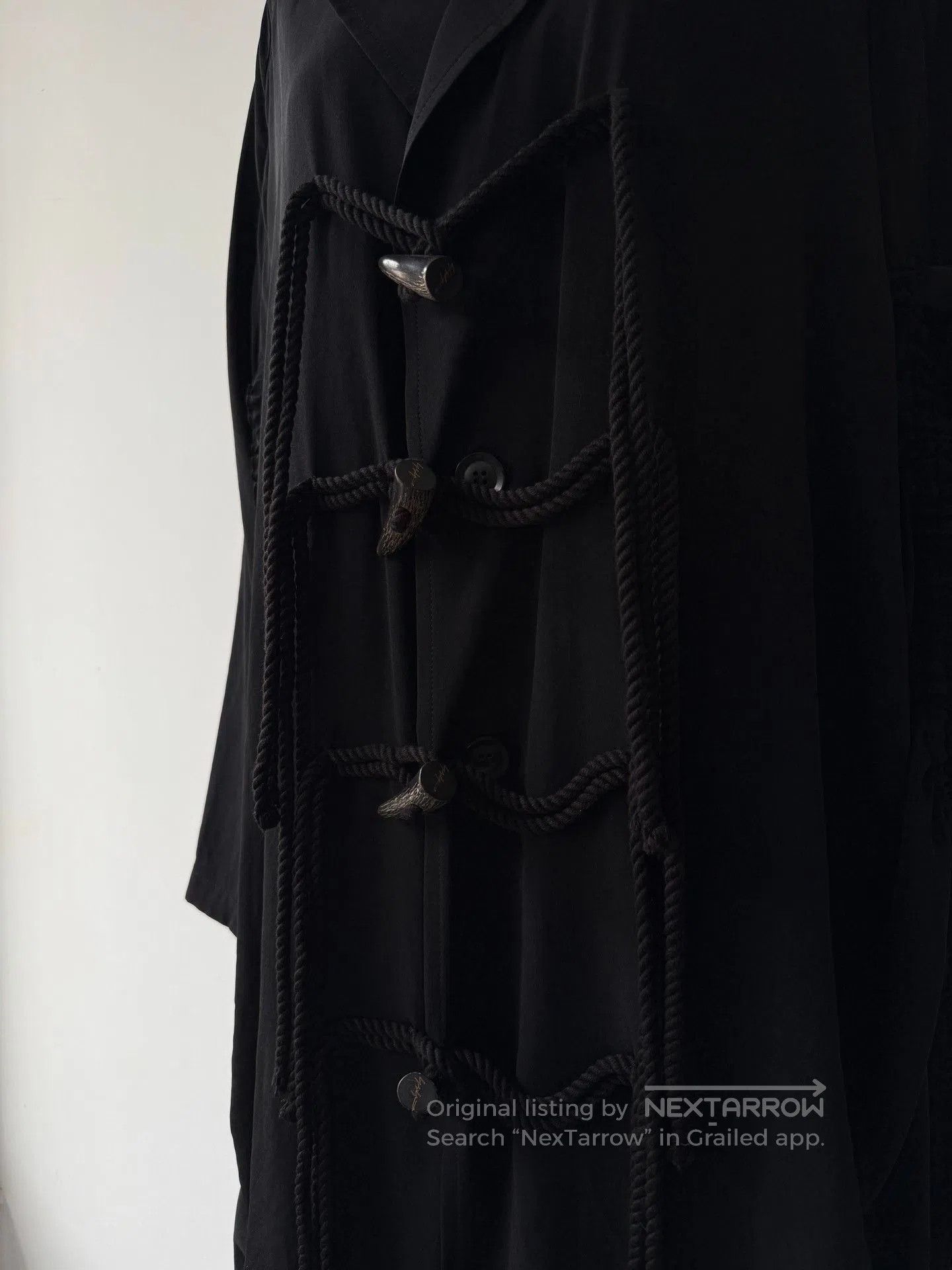 Yohji Yamamoto Yohji Yamamoto Triacetate Long Coat. Size US M / EU 48-50 / 2 - 5 Thumbnail