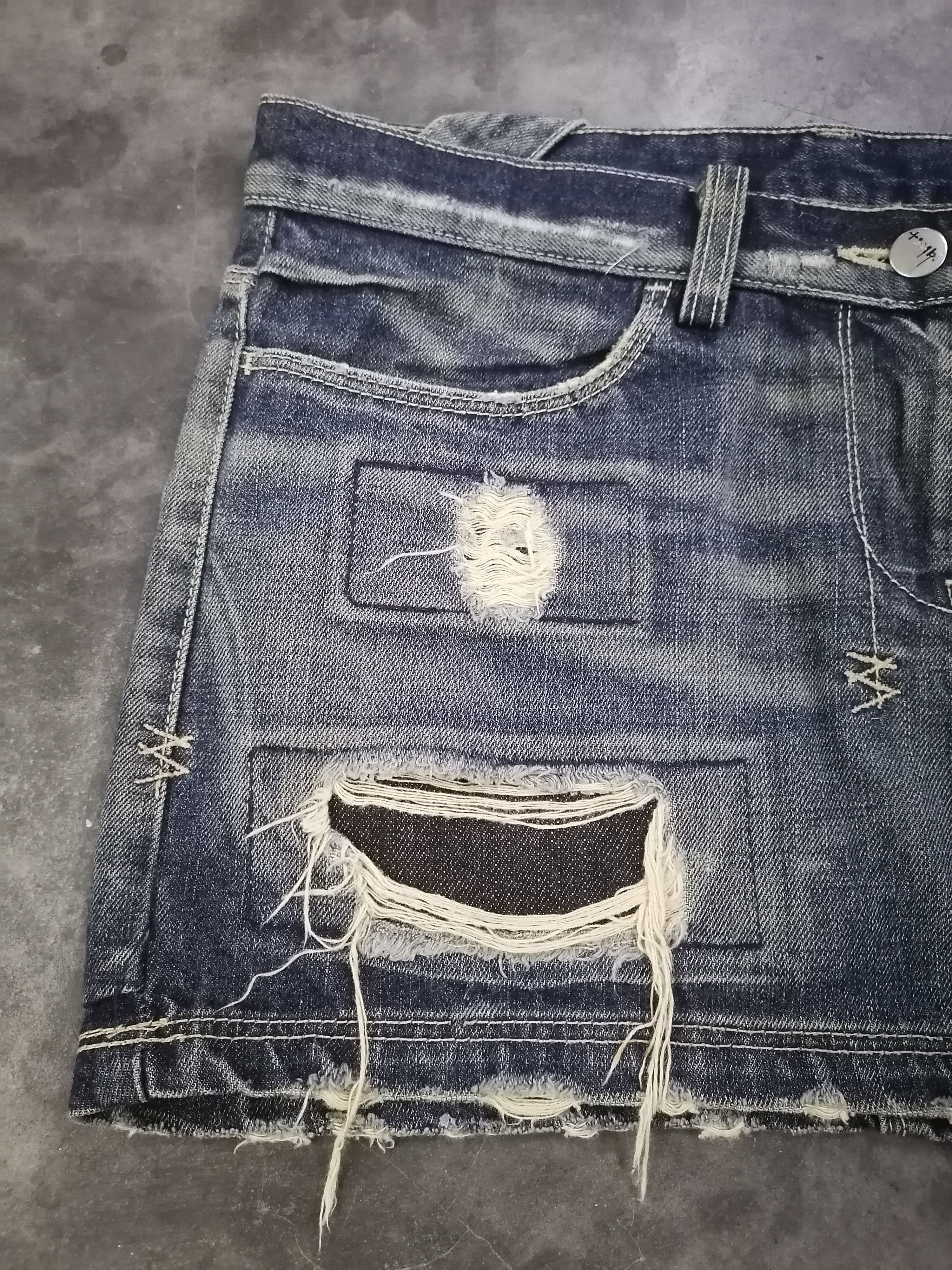Japanese Brand Ksubi Twinnie Minnie Patchwork Denim Skirts Size 32" / US 10 / IT 46 - 3 Thumbnail