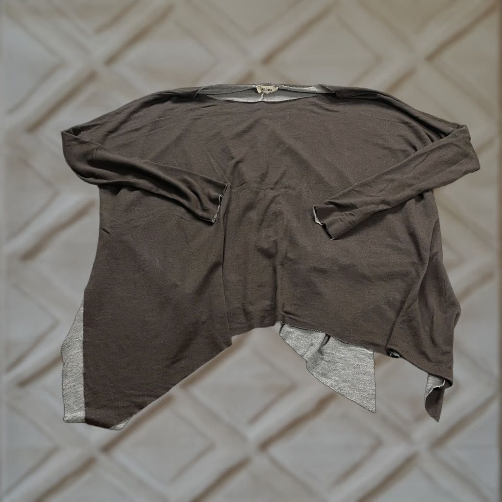 Rado Adora Blouse Shirt Womens Small Brown Boat Neck Long Sleeve Casual Tunic Knit Polyester Rayon Spandex Regular Size S Size S / US 4 / IT 40 - 1 Thumbnail