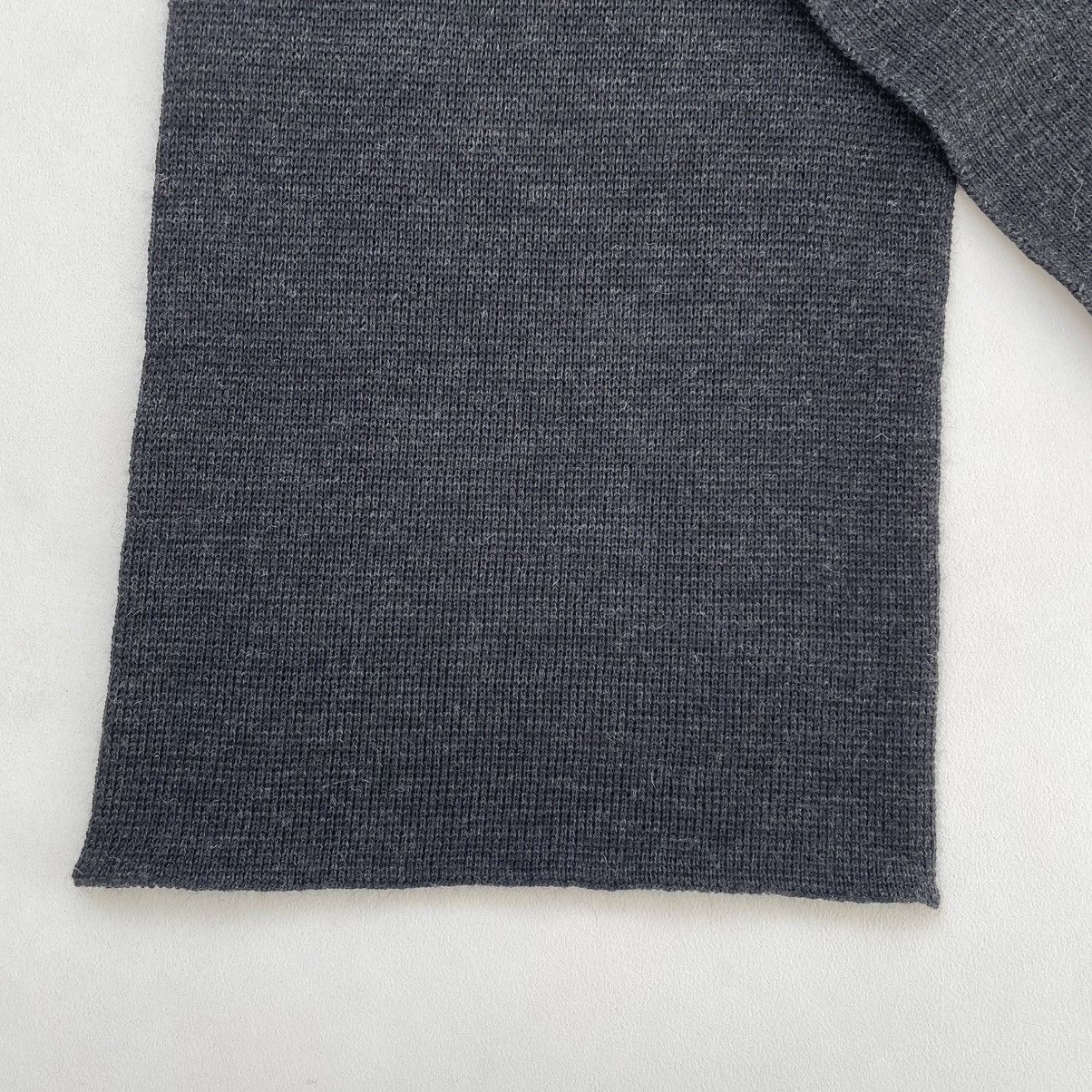 Maison Margiela A/W 2000 Waffle Weave Gray Wool Scarf Size ONE SIZE - 9 Thumbnail