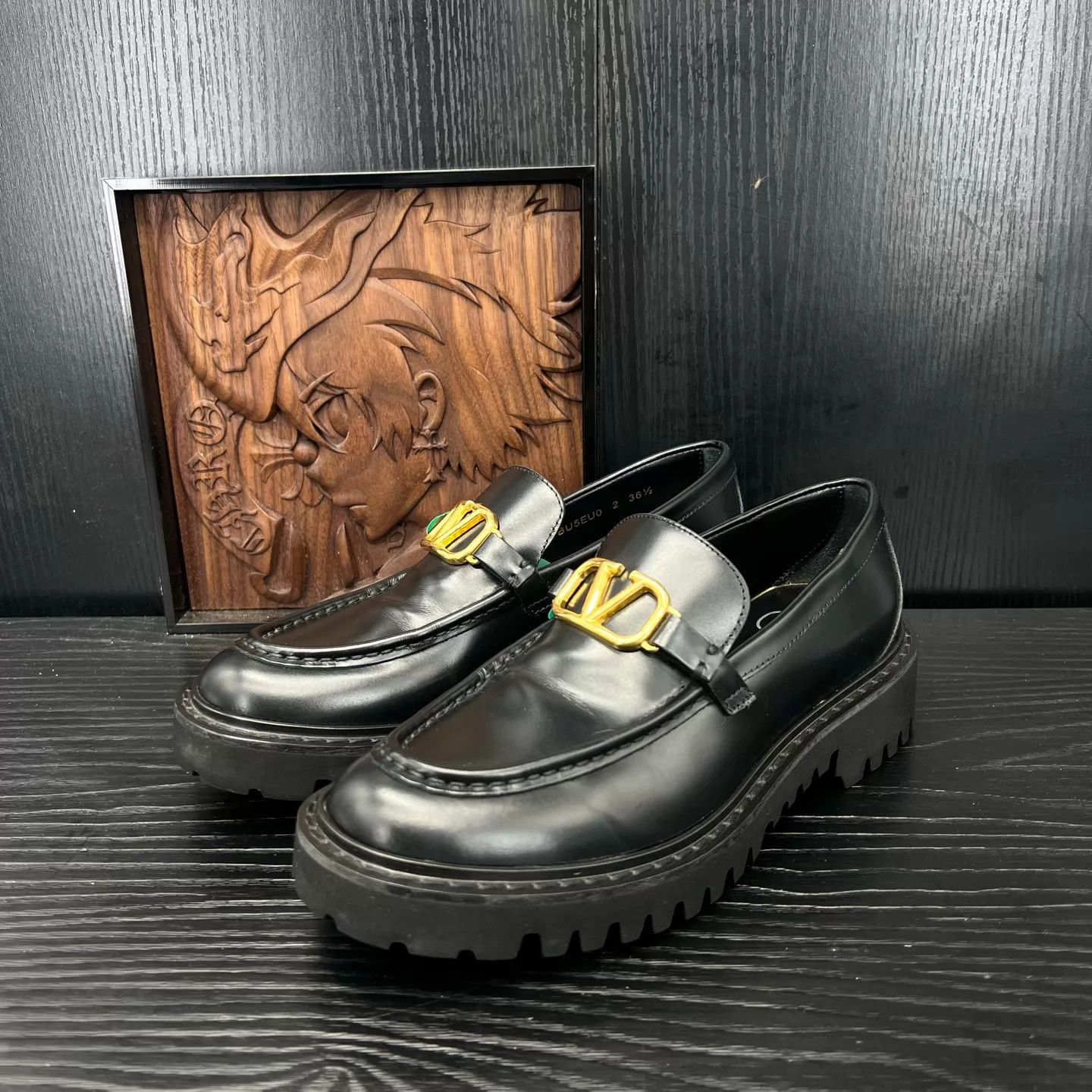 Valentino 36.5 Valentino VLogo Signature Loafers Worn 2x Box Size US 6 / IT 36 - 1 Thumbnail