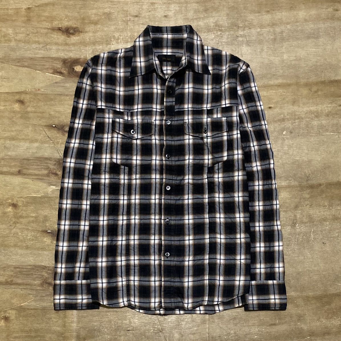 Issey Miyake × Japanese Brand × Tete Homme Tete homme by issey miyake plaid shirt Size US M / EU 48-50 / 2 - 1 Thumbnail