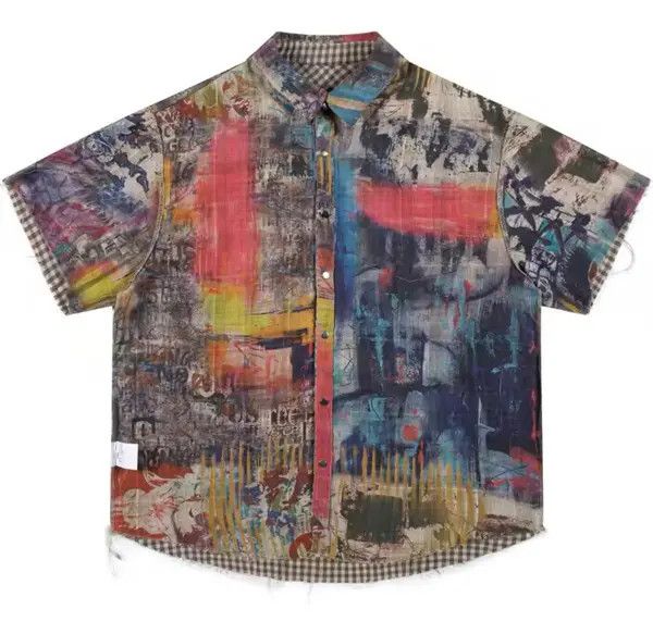 VIBE Streetwear Retro Grunge Oversized Shirt Size US XL / EU 56 / 4 - 1 Thumbnail