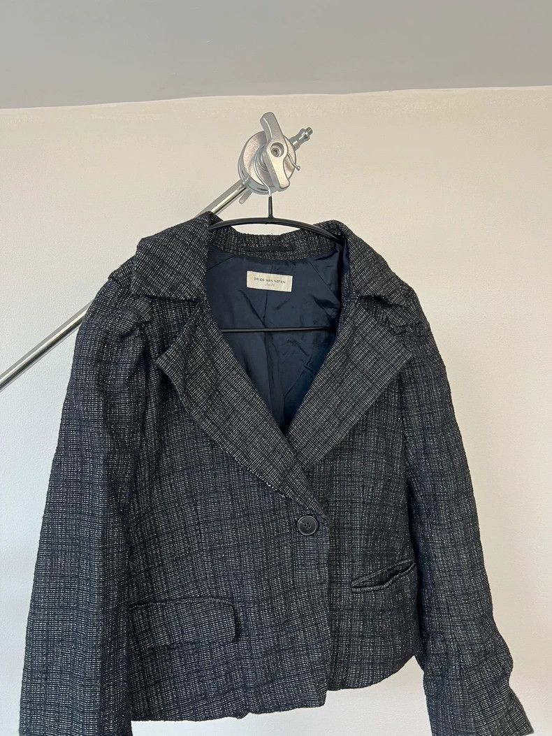 Dries Van Noten dries van noten Small jacquard shoulder blazer Size XS / US 0-2 / IT 36-38 - 3 Thumbnail
