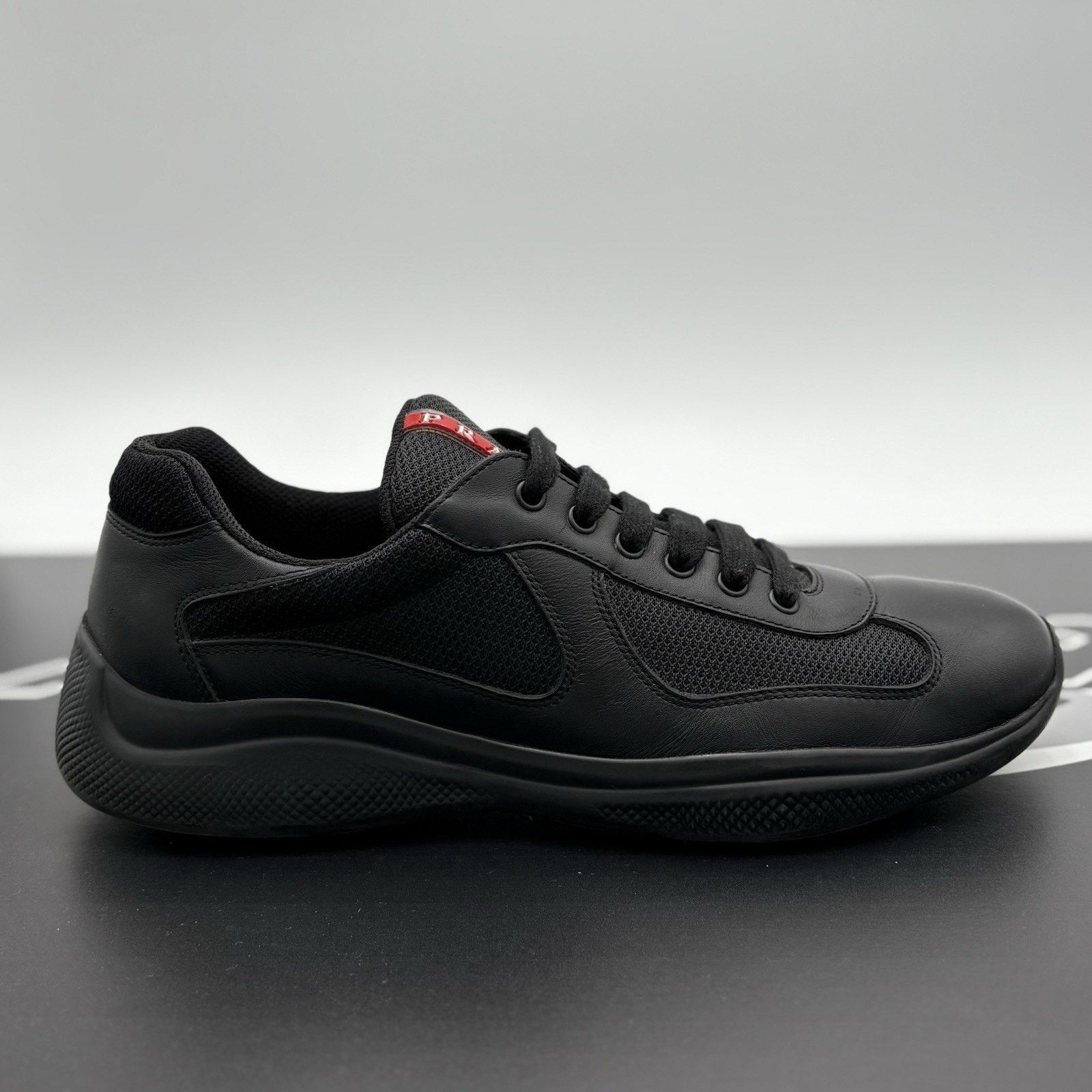 Prada Prada Americas Cup ' Black Leather ' | SUPER CLEAN! Size US 10 / EU 43 - 2 Thumbnail