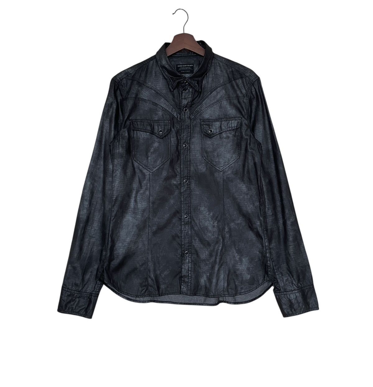 Nicole Club Vintage Japanese Brand Nicole Club Snake Skin Shirt 2000s Size US M / EU 48-50 / 2 - 1 Thumbnail