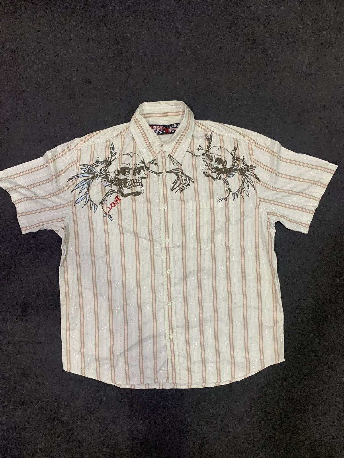 If Six Was Nine Lost-Japanese Skull y2k shirt lgb ifsixwasnine Size US L / EU 52-54 / 3 - 1 Thumbnail