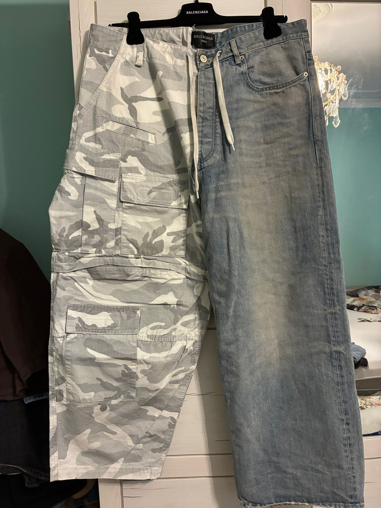 Balenciaga Hybrid camo pants Size US 34 / EU 50 - 1 Thumbnail