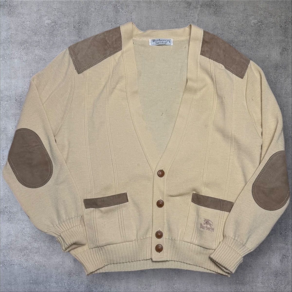 Burberry × Vintage Vintage sweater cream used deffect Size US XL / EU 56 / 4 - 1 Thumbnail