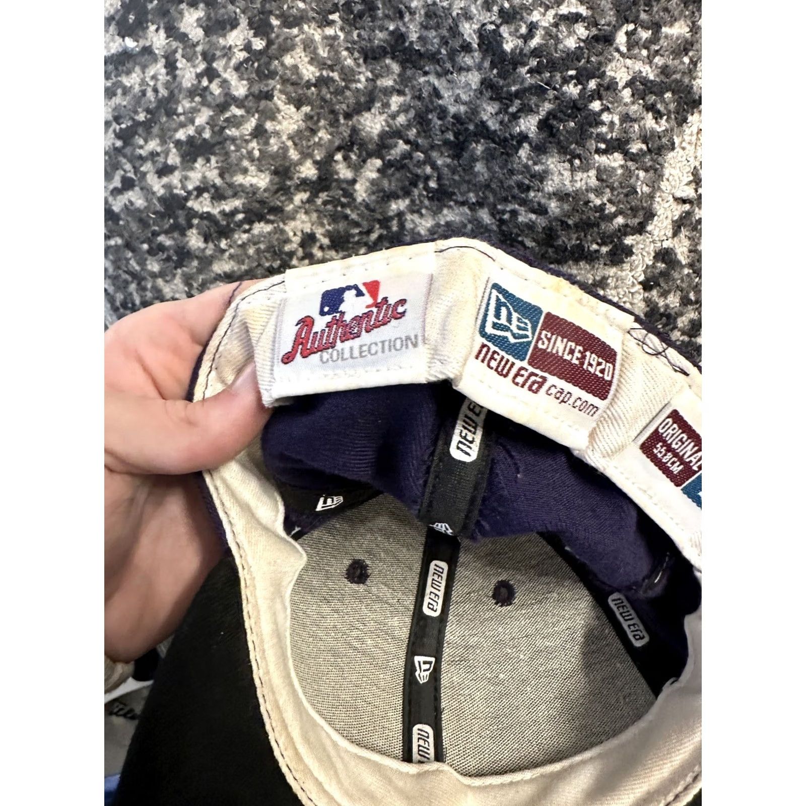 New Era New Era Colorado Rockies MLB Baseball Fitted Hat 5950 Size 7 Purple Mens Size ONE SIZE - 4 Thumbnail