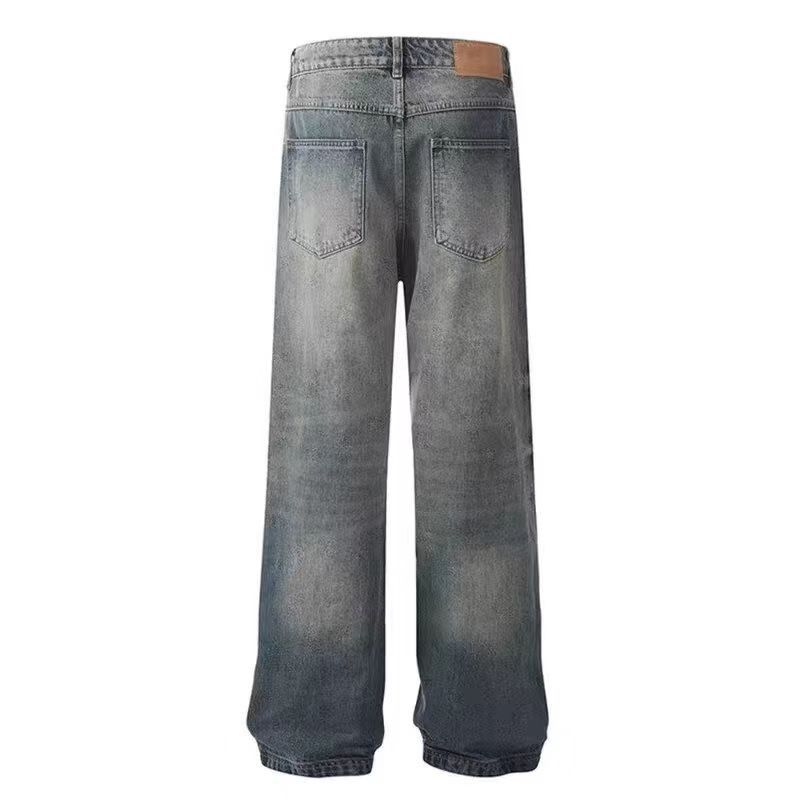 Japanese Brand × Jean High street vintage baggy washed Y2K jeans Size US 34 / EU 50 - 1 Thumbnail